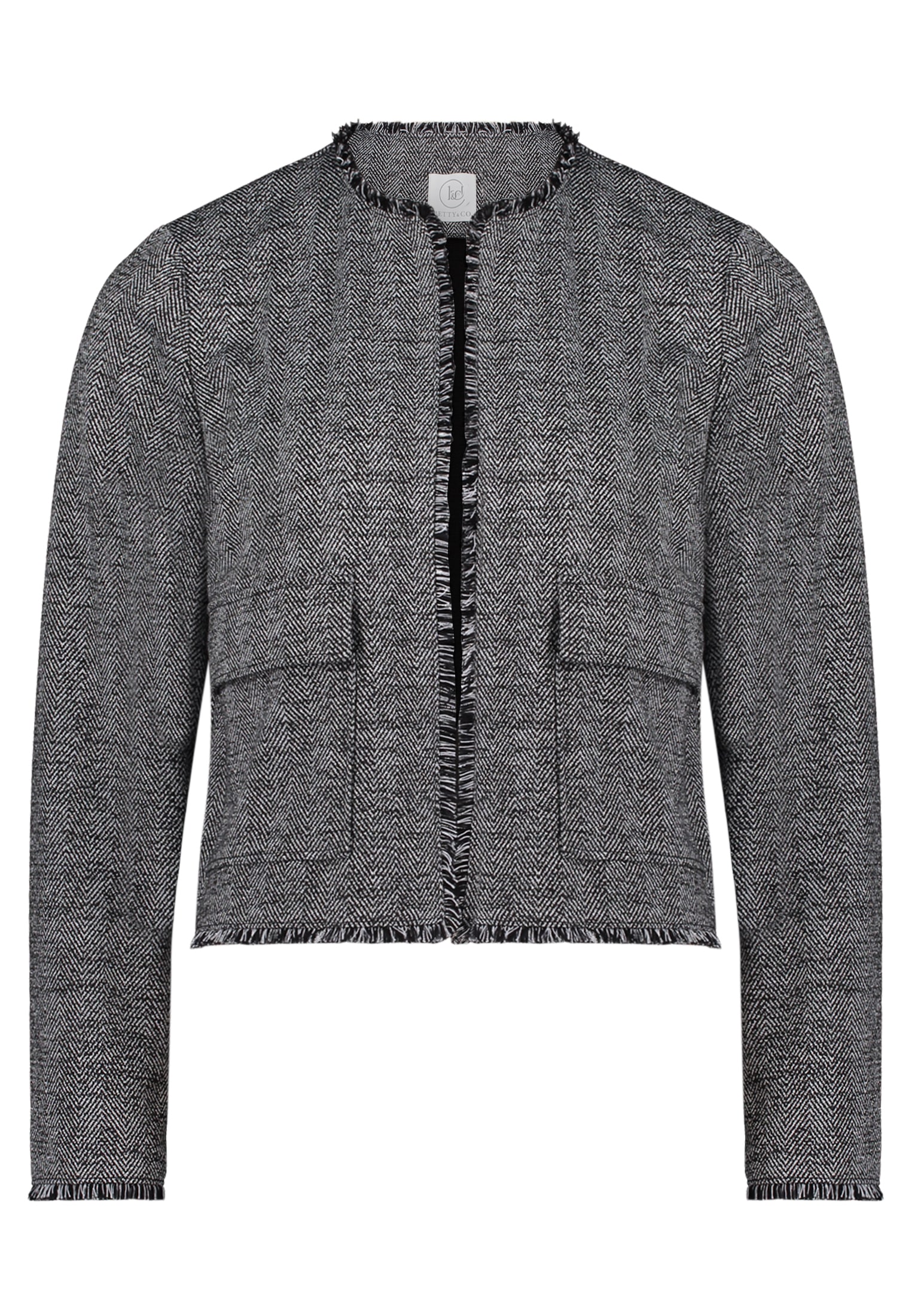 Betty&Co Jackenblazer »Betty & Co Jerseyjacke mit Fransen«