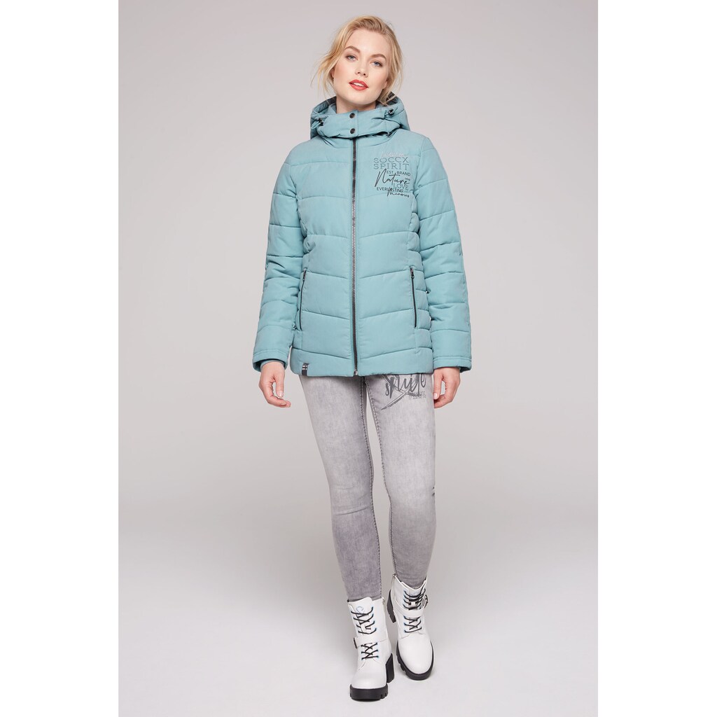 SOCCX Winterjacke, mit Kapuze