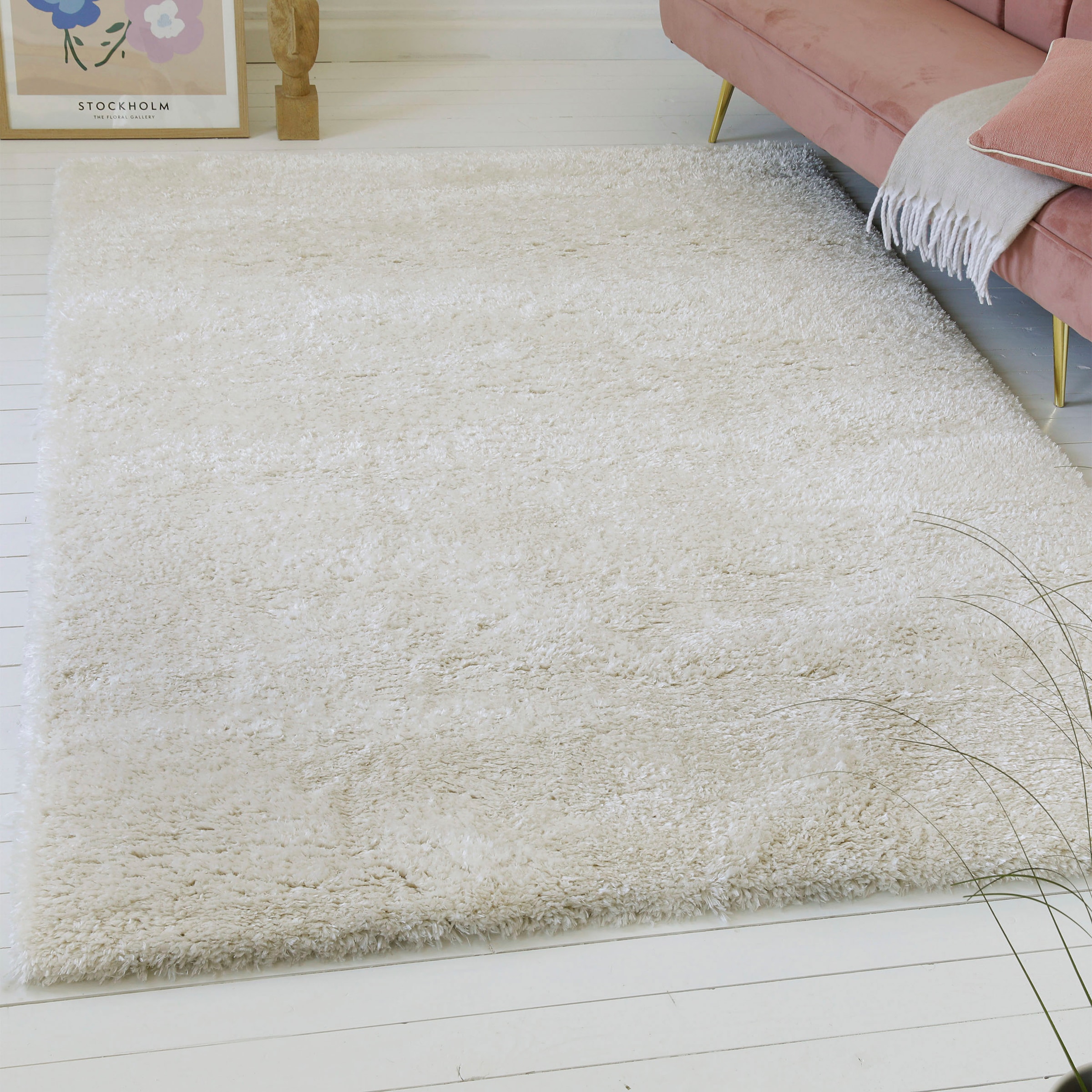 OTTO home Hochflor-Teppich "Saul" rechteckig 50 mm Höhe dichter weicher Lan günstig online kaufen