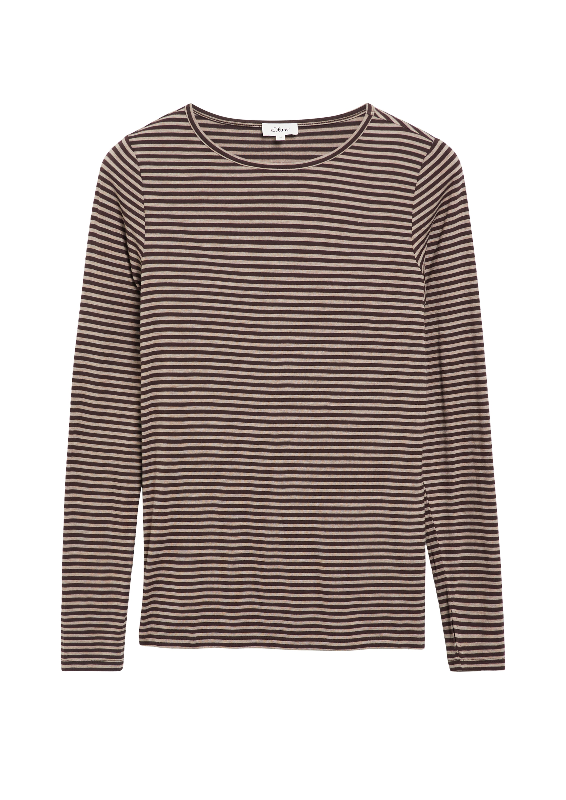 s.Oliver Langarmshirt Ringelshirt / mit Streifen / Vikose-Stretch
