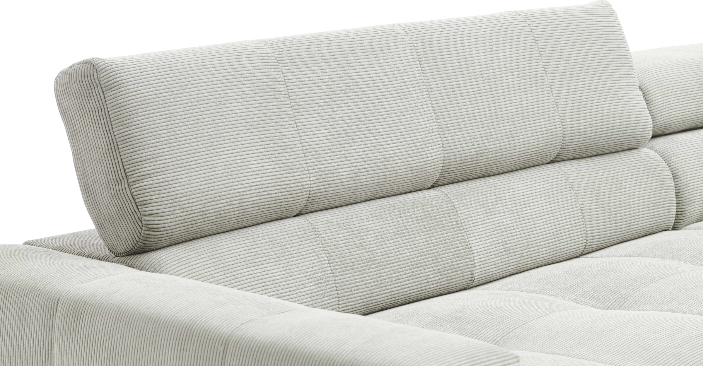Places of Style Ecksofa »Cleveland, L-Form, incl. Kopfteilverstellung, Breite 276 cm«, wahlweise elektrischer Sitzvorzug