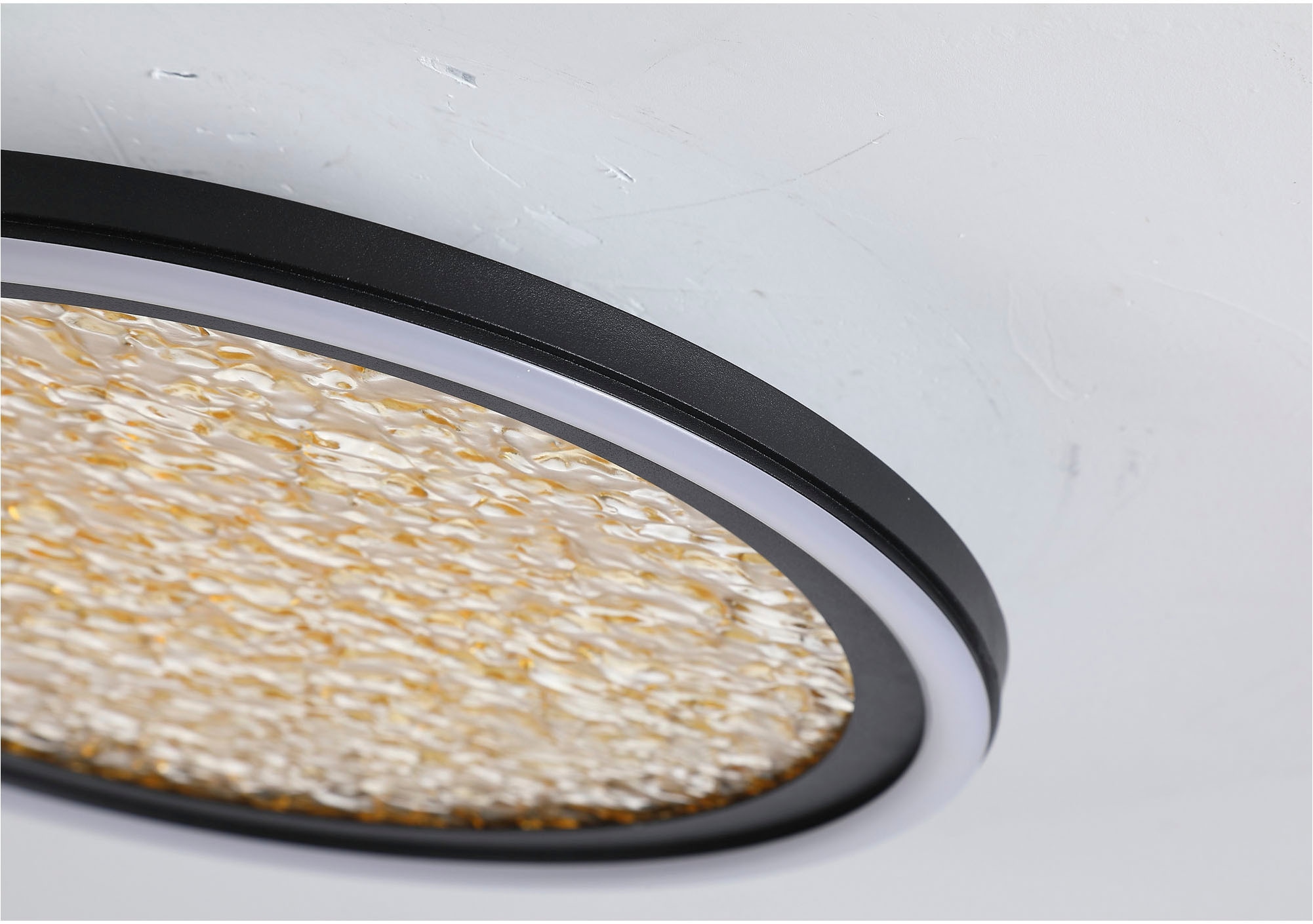 Searchlight LED Bilderleuchte »Luna LED Deckenleuchte, Schwarz und Gold« LED-Modul 1 Stk.