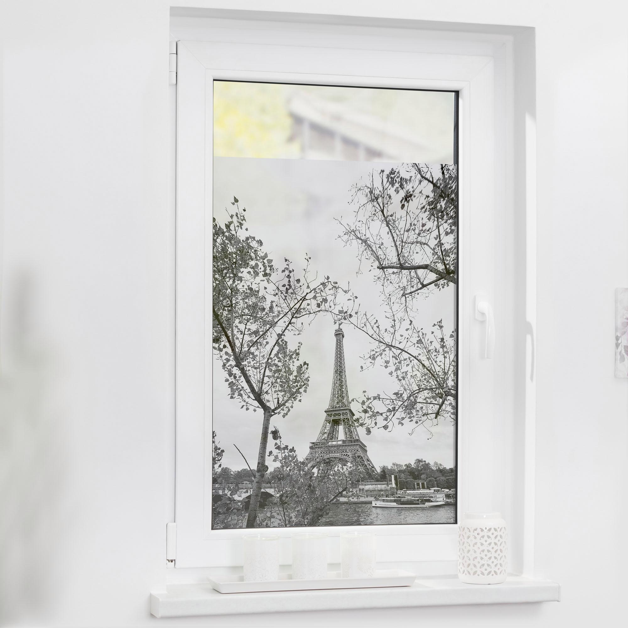 LICHTBLICK ORIGINAL Fensterfolie »Paris«, 1 St., blickdicht, strukturiertKlebepunkte, selbstklebend, Sichtschutz