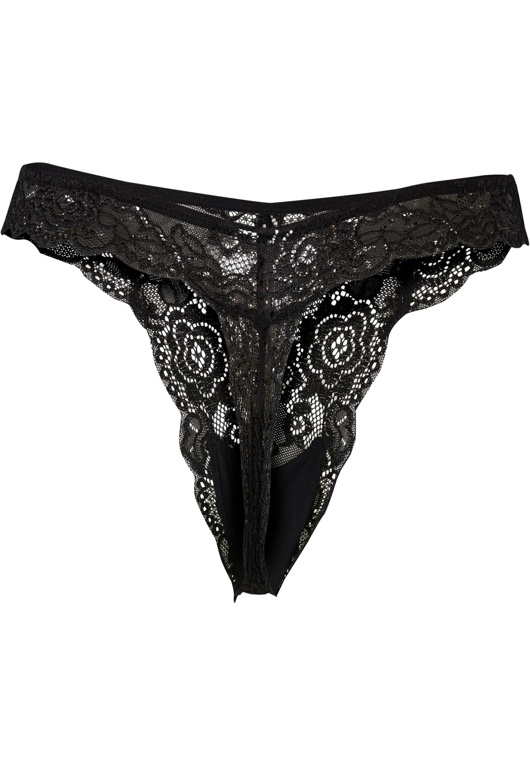 URBAN CLASSICS Panty »Urban Classics Ladies Allover Lace Tanga 2-Pack«