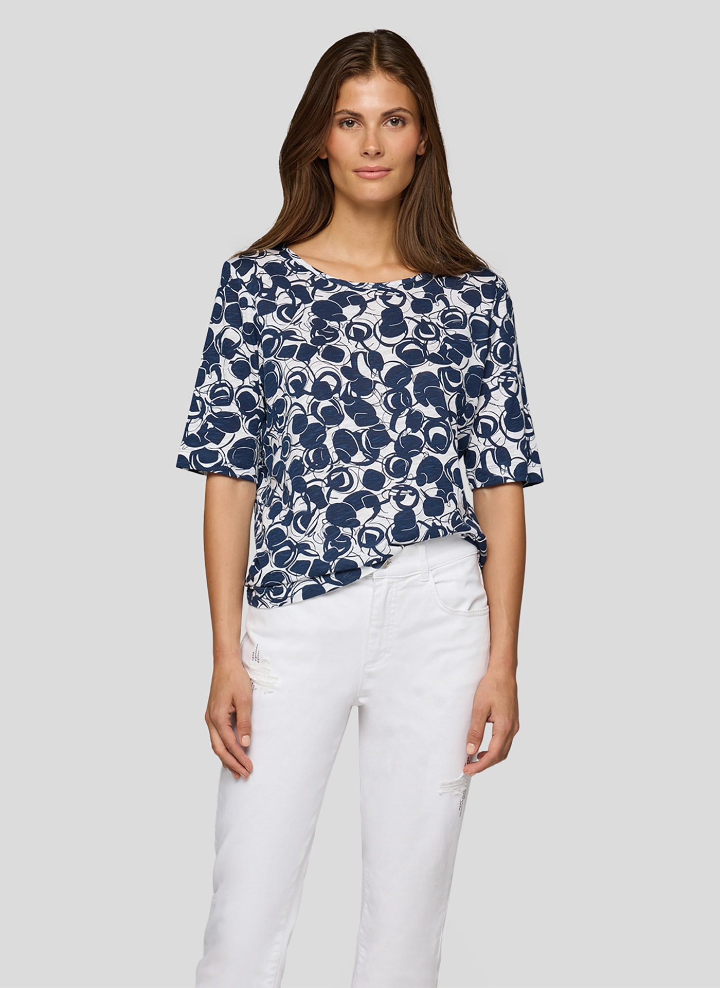 Rabe T-Shirt mit grafischem Muster günstig online kaufen