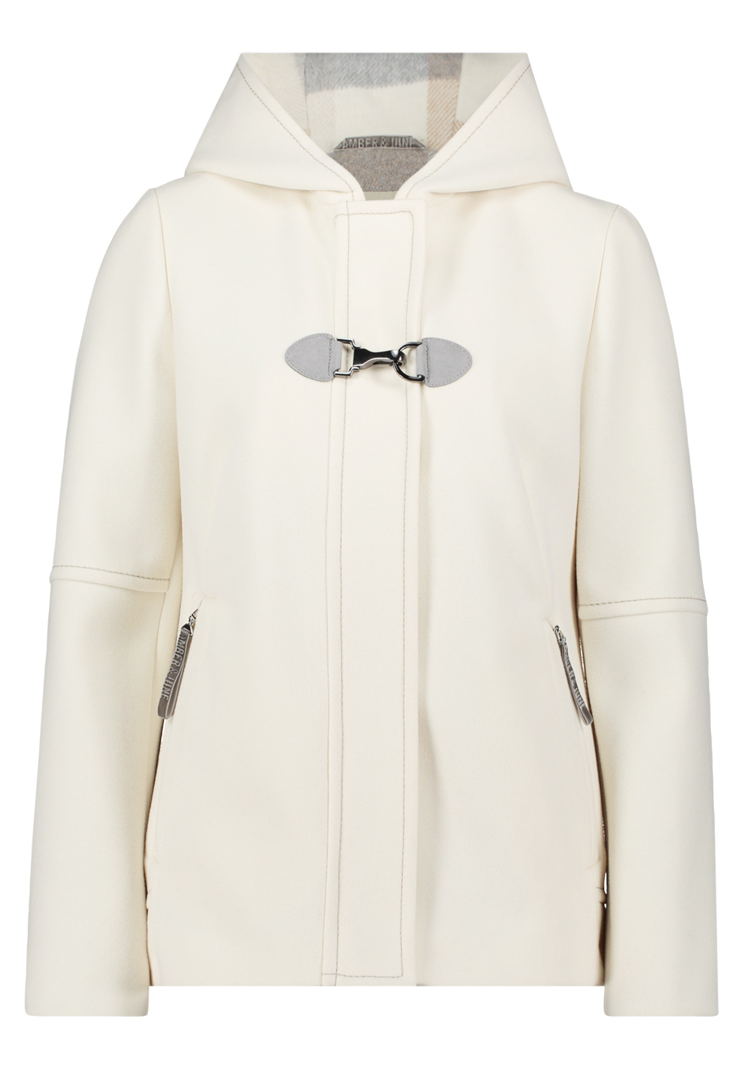 Amber & June Winterjacke "Amber & June Damen Winterjacke mit Kapuze", mit K günstig online kaufen