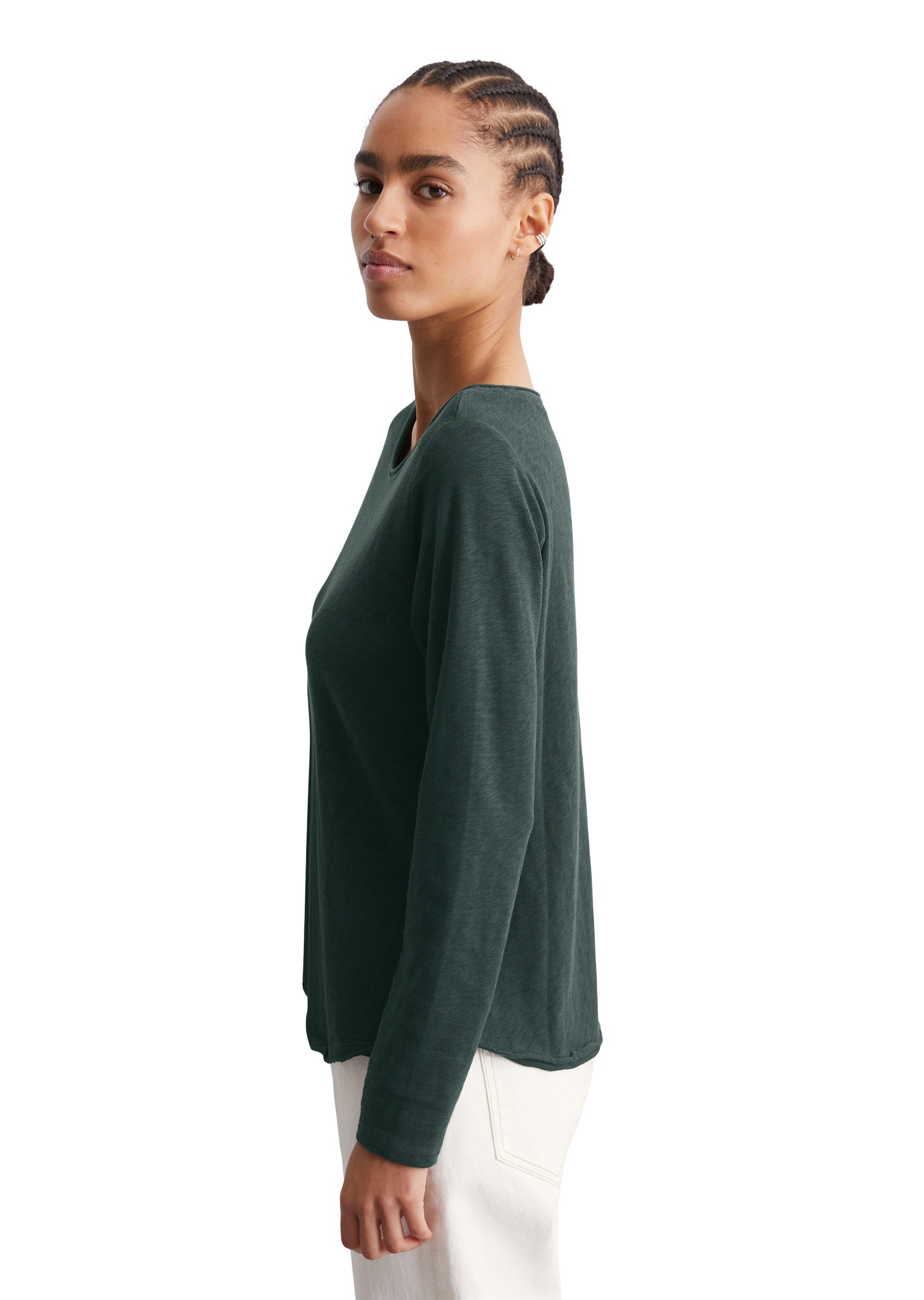 Marc OPolo DENIM Langarmshirt "aus mittelschwerem Slub-Jersey" günstig online kaufen