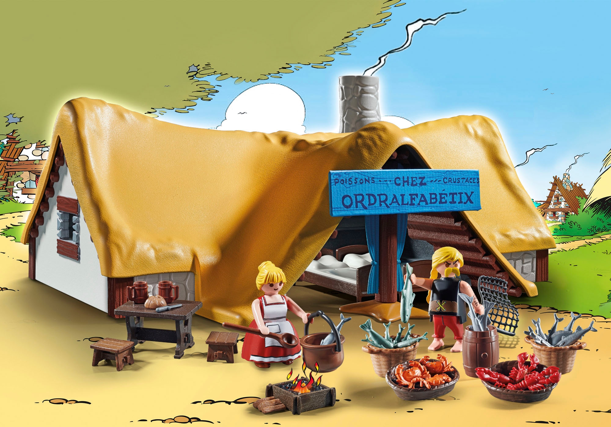 Playmobil® Konstruktions-Spielset »Hütte des Verleihnix (71266), Asterix«, (73 St.), Made in Germany