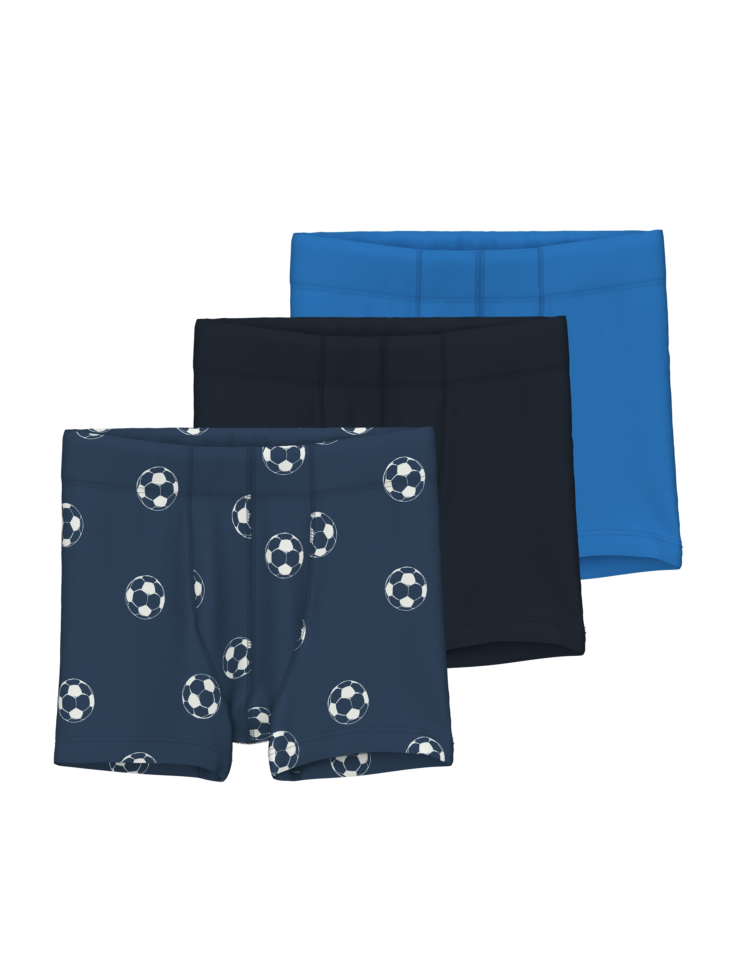 Trunk »NMMTIGHTS 3P DARK DENIM FOOTBALL NOOS«, (Packung, 3 St.)