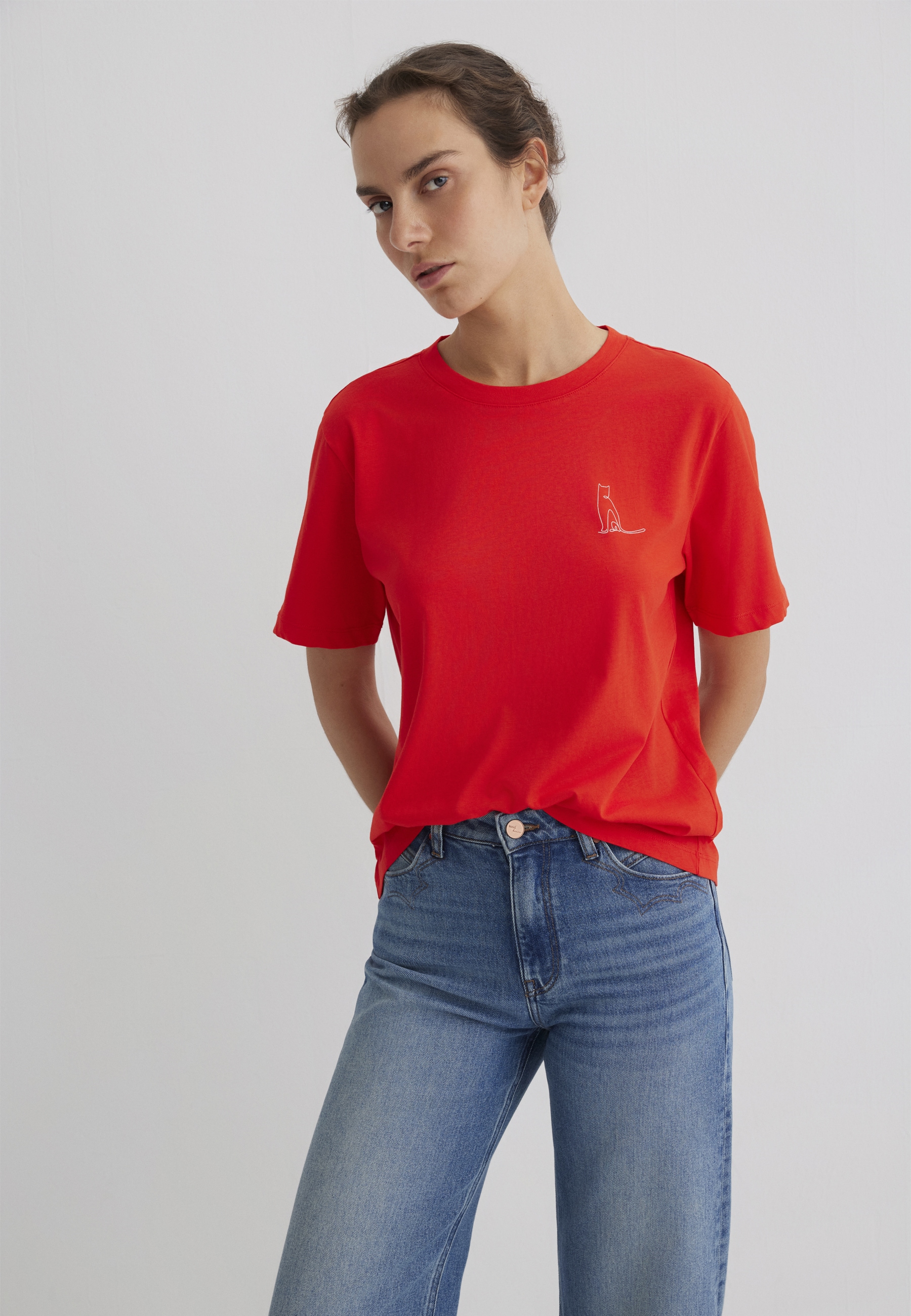 Mavi T-Shirt »GRAPHIC TEES«, Katzen T-Shirt