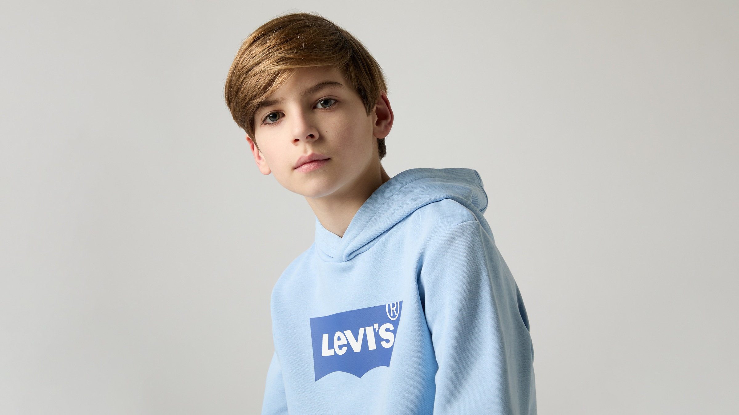 Thumbnail - Levis Kids "LVB BATWING PULLOVER HOODIE", for BOYS