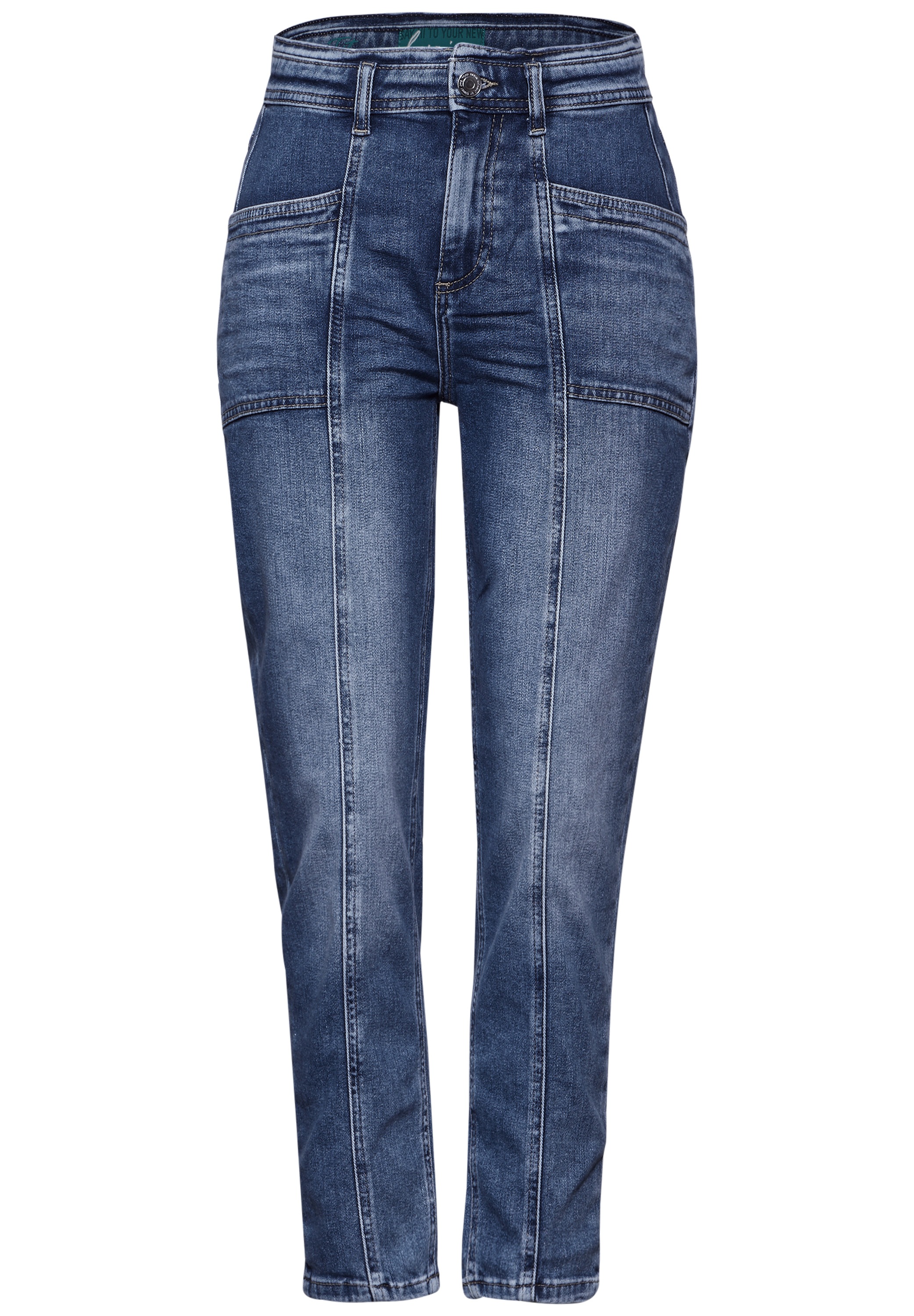 STREET ONE Loose-fit-Jeans, aus Baumwolle mit Stretchanteil