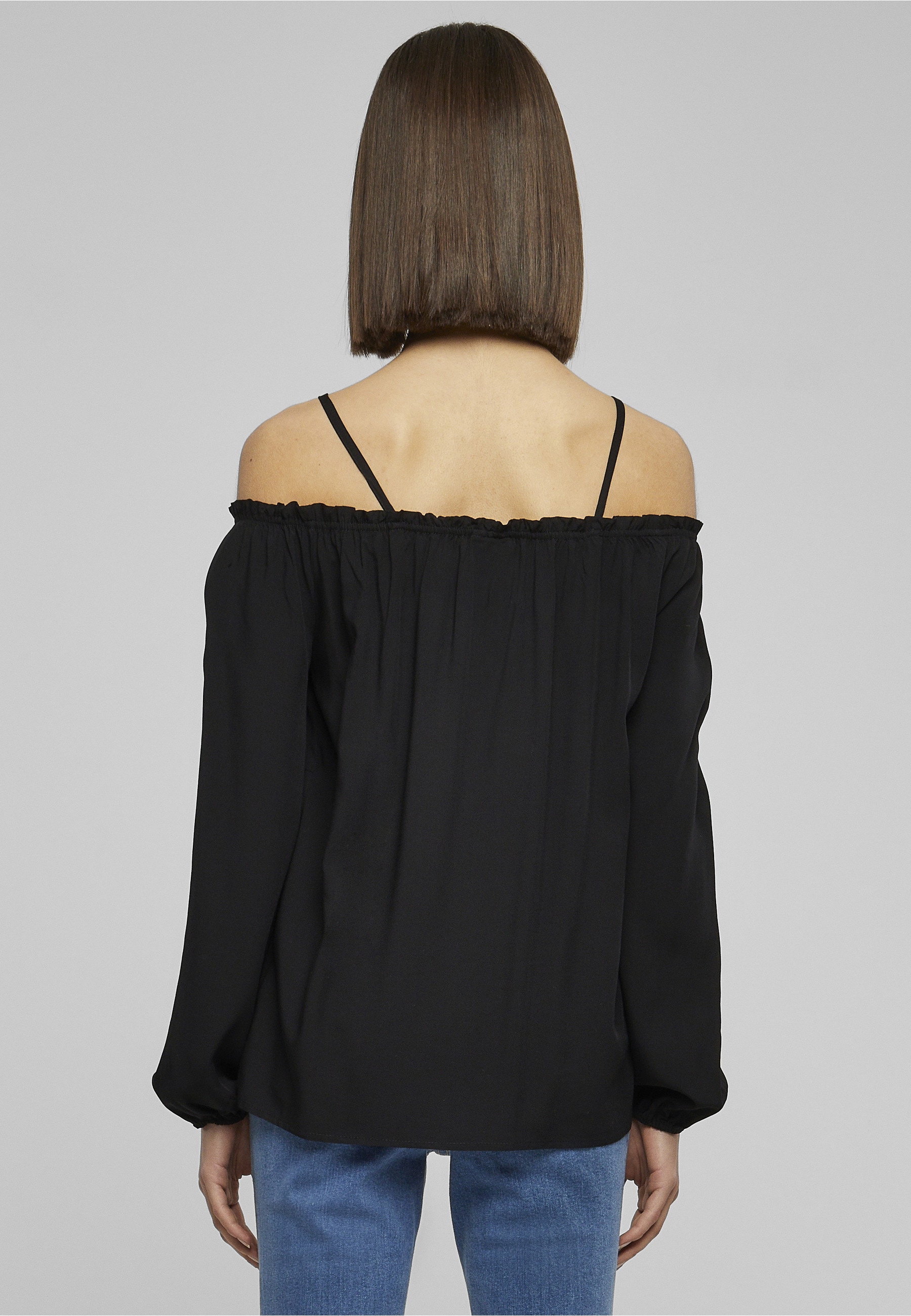 URBAN CLASSICS Langarmshirt »Urban Classics Damen Ladies Cold Shoulder Longsleeve« 1 Stk.