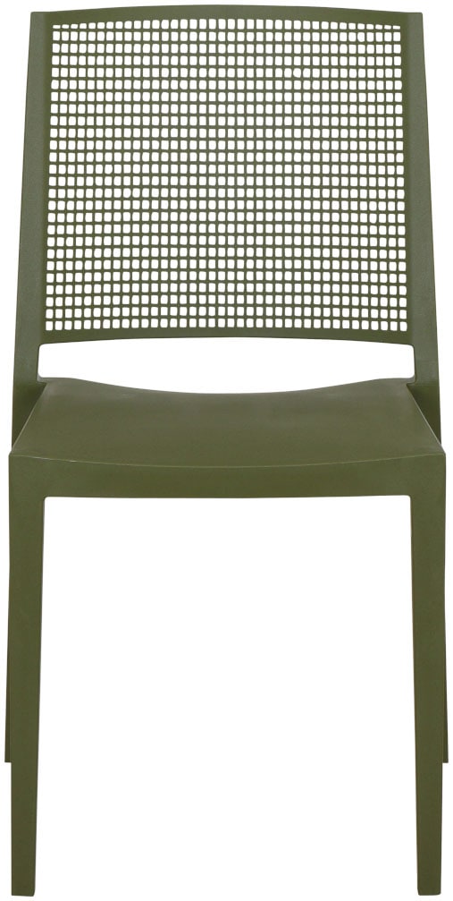 Siena Garden Gartensessel »Square 2er Set Stapelstuhl olive« Set, 2 Stk. tlg. Gestell, Polypropylen/Glasfaser