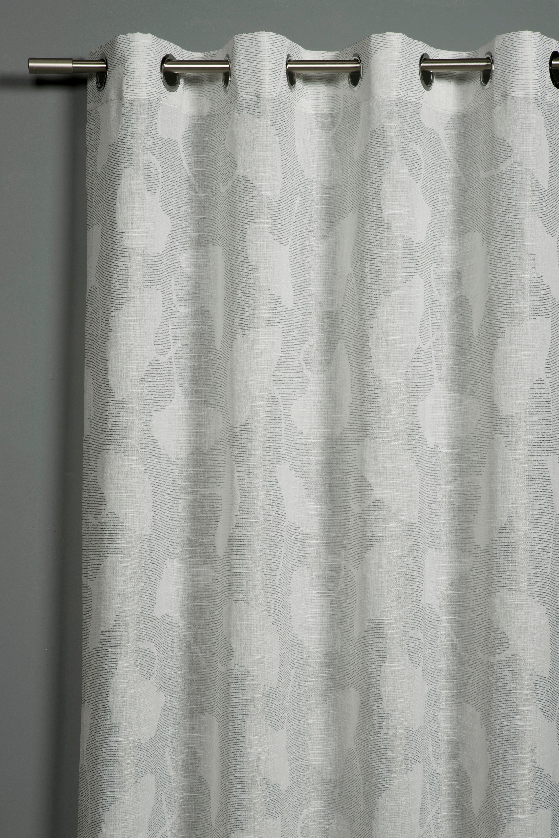 Sehlbach Gardine "Schal in Jacquard-Webart Gingko-Blatt" Ösen 1 Stk. tlg. m günstig online kaufen