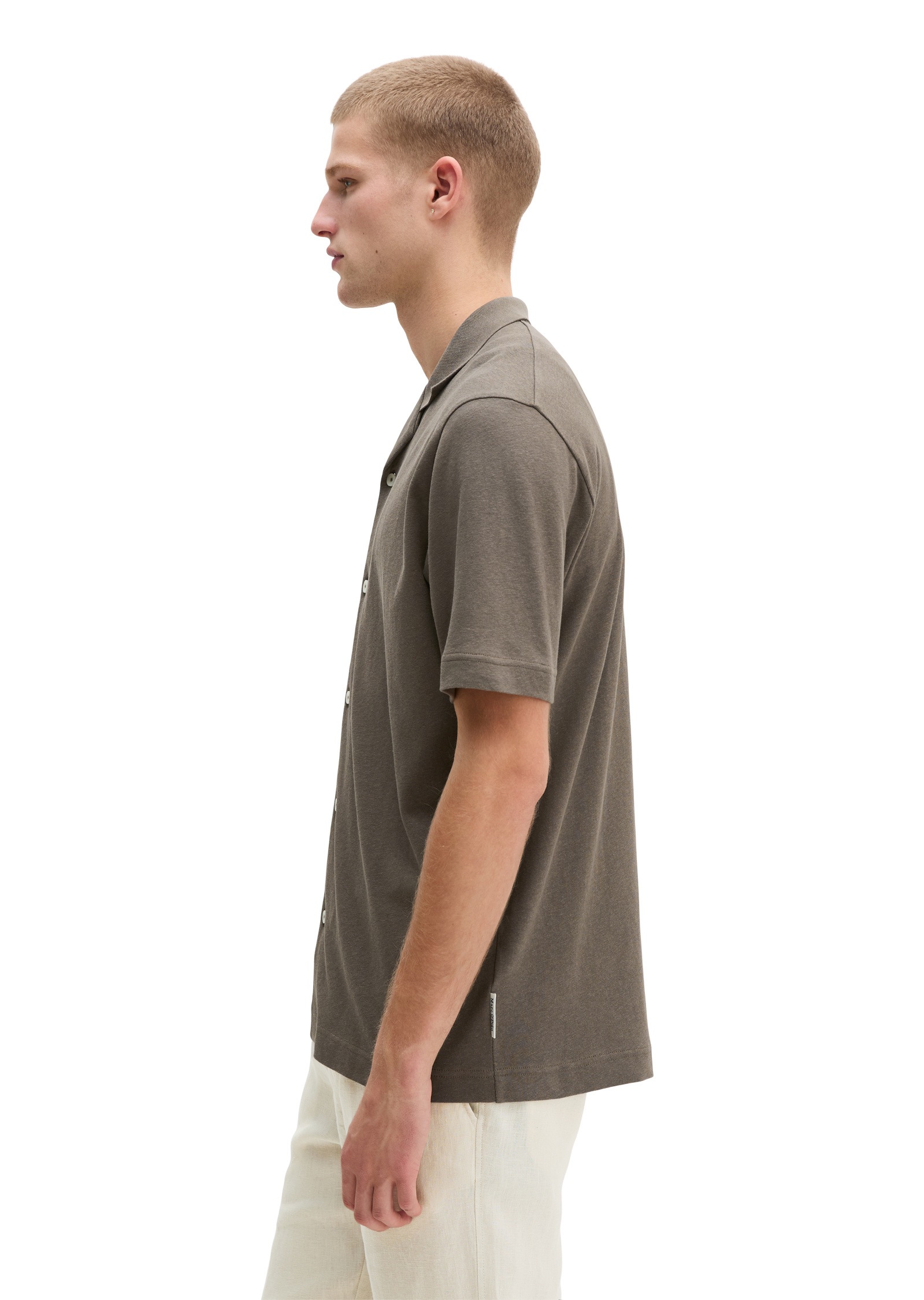 Marc O'Polo Poloshirt »aus Baumwoll-Leinen-Mix«