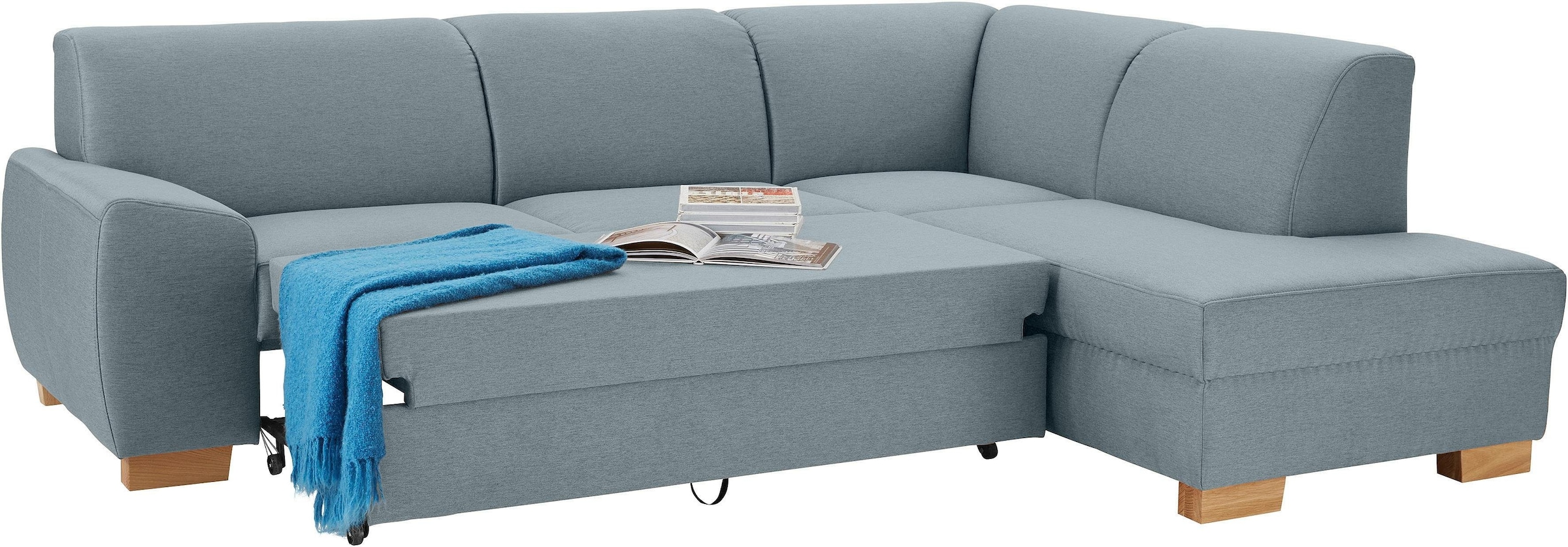 DOMO collection Ecksofa »Incanto kubische Formensprache, komfortabel, L-Form«, wahlweise mit Bettfunktion