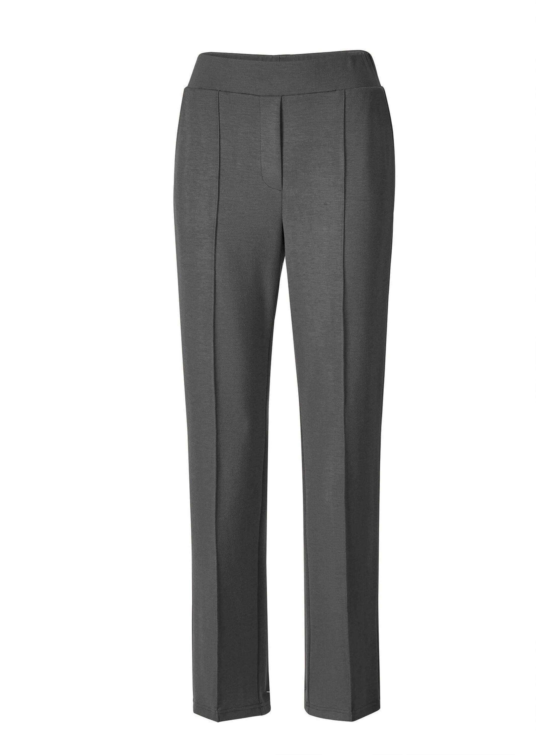 GOLDNER Chinohose "Weite Stoffhose VERA mit Biesen" Verdeckte Reißverschluss Optik