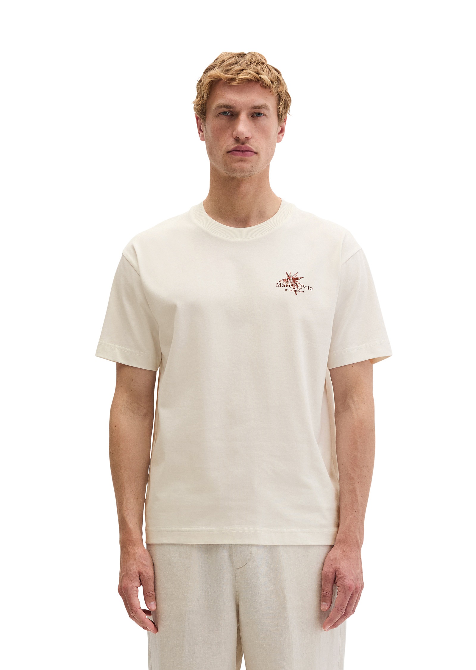 Marc O'Polo T-Shirt »mit saisonalem Rückenprint«