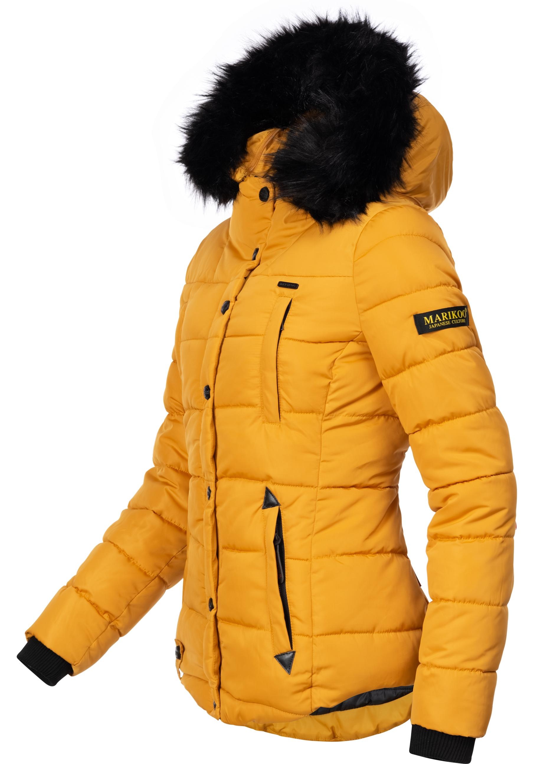 Marikoo Steppjacke "Lotusblüte" mitKapuze hochwertige Winter Jacke mit edle günstig online kaufen