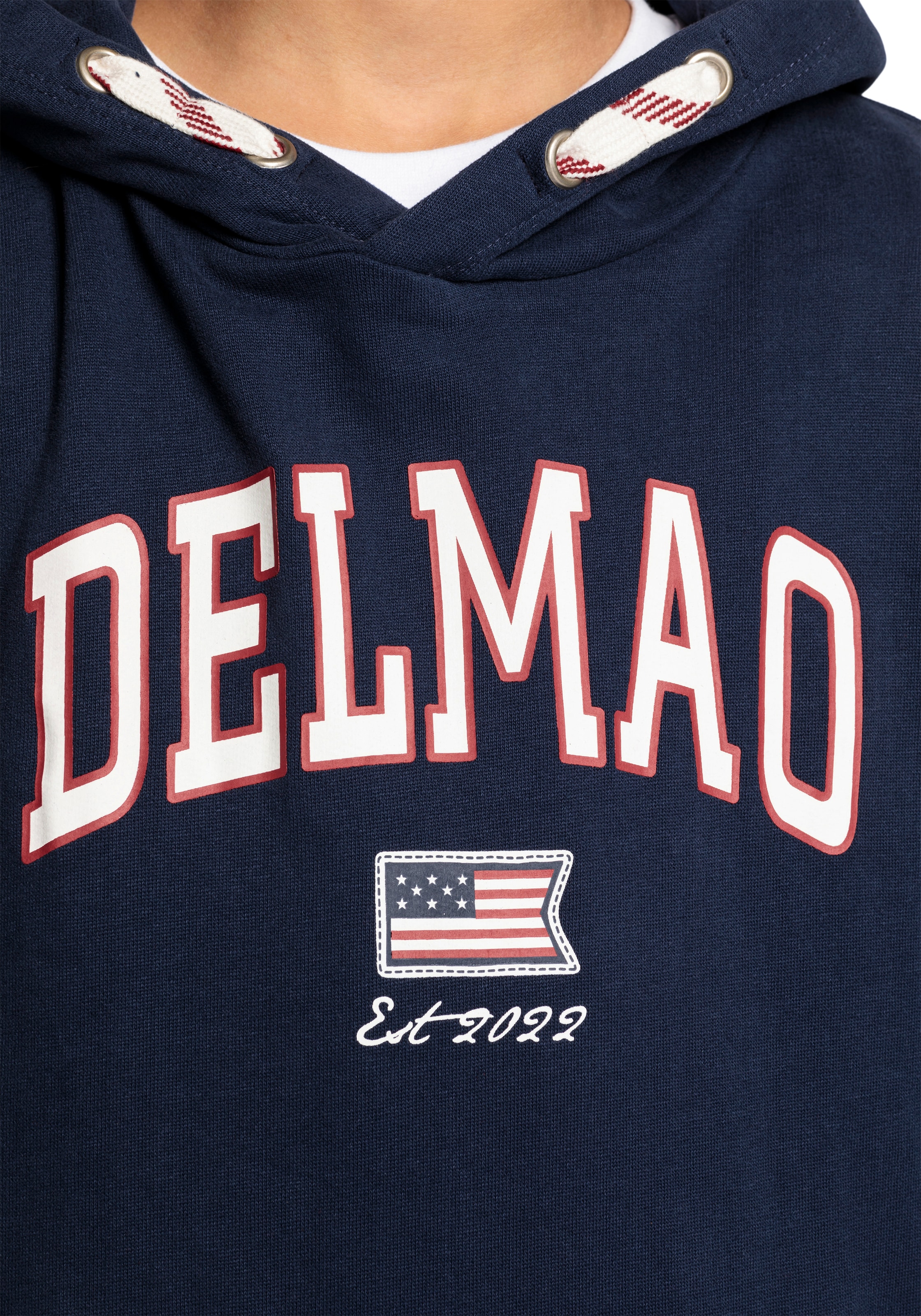 Marke kaufen | der »für online Delmao neuen DELMAO BAUR Jungen«, Kapuzensweatshirt Logo-Sweathirt