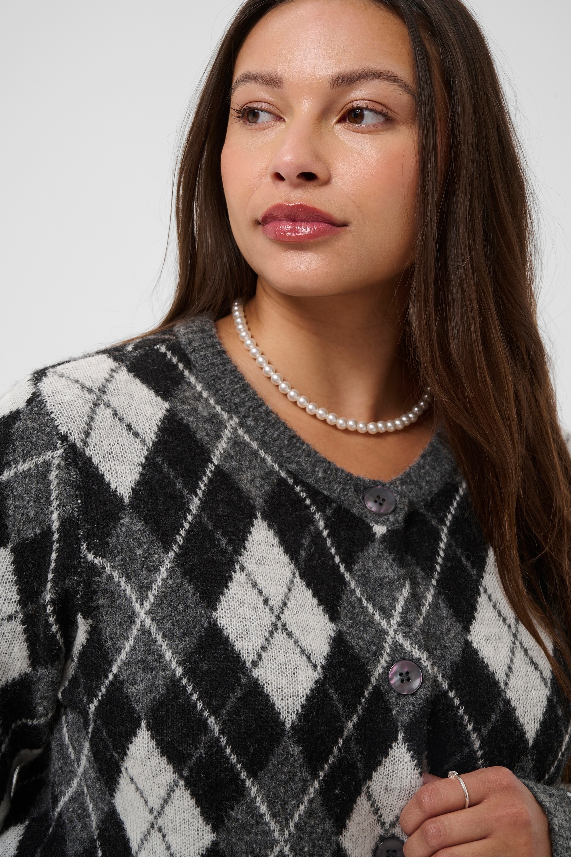 KAFFE Curve Strickjacke »KAFFE Curve Strickjacke KCharla«