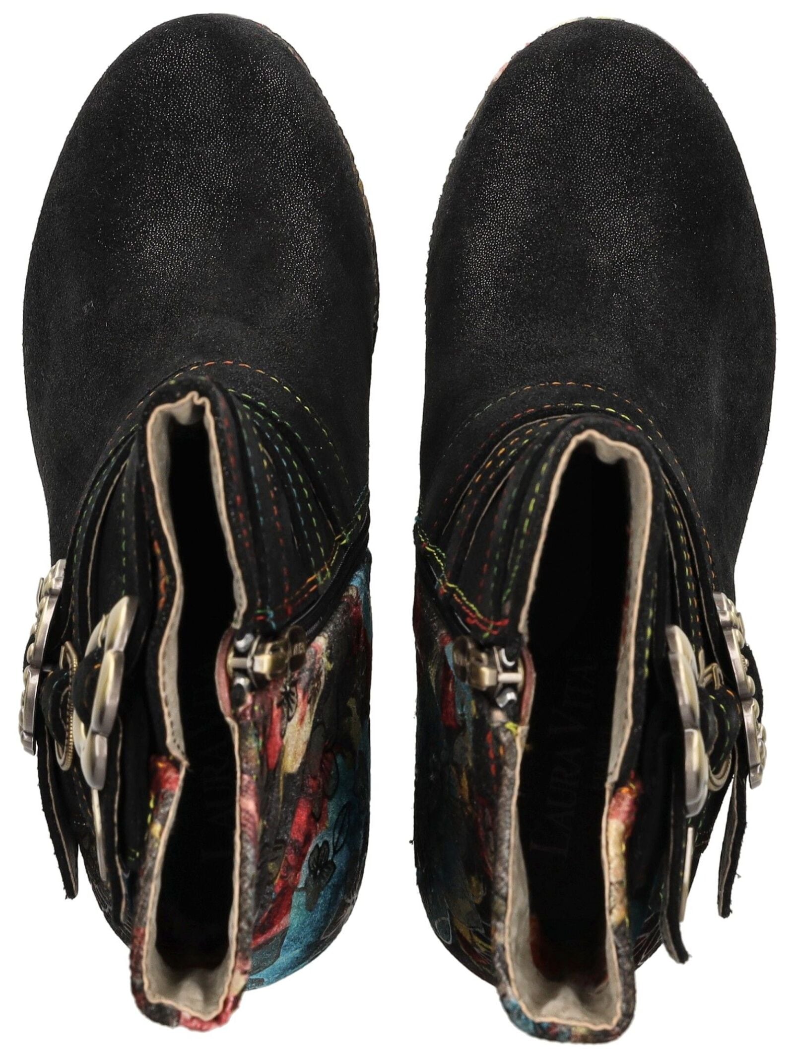 LAURA VITA High-Heel-Stiefelette »LAURA VITA Stiefelette Leder/Textil«