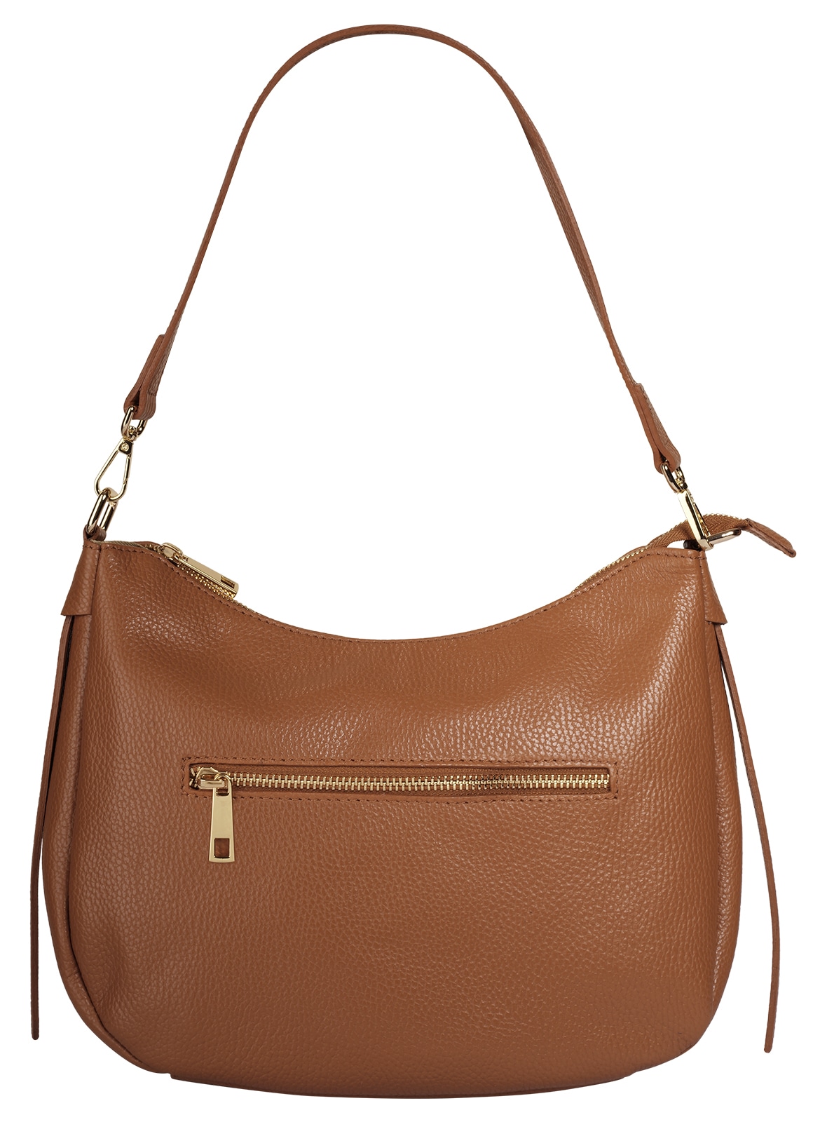 Cluty Umhängetasche, echt Leder, Made in Italy