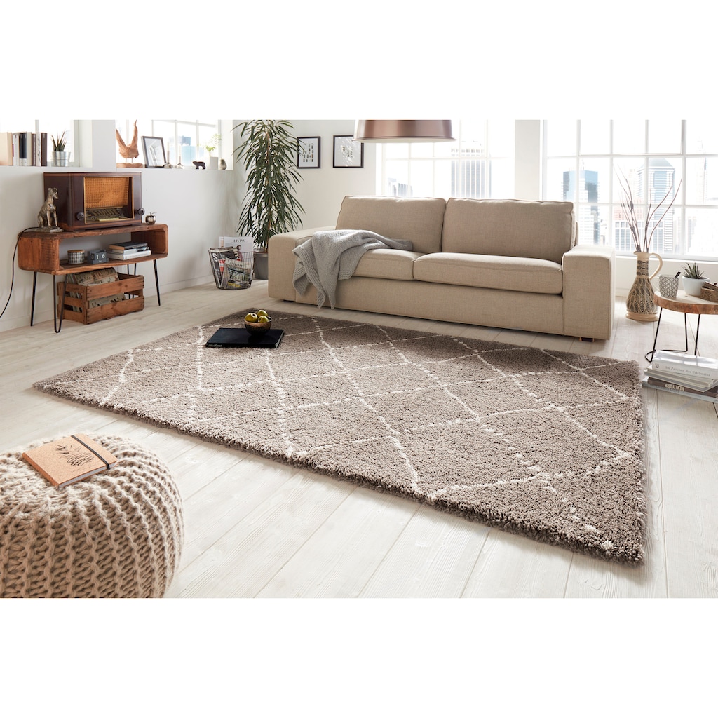 HANSE Home Hochflor-Teppich »Hash«, rechteckig