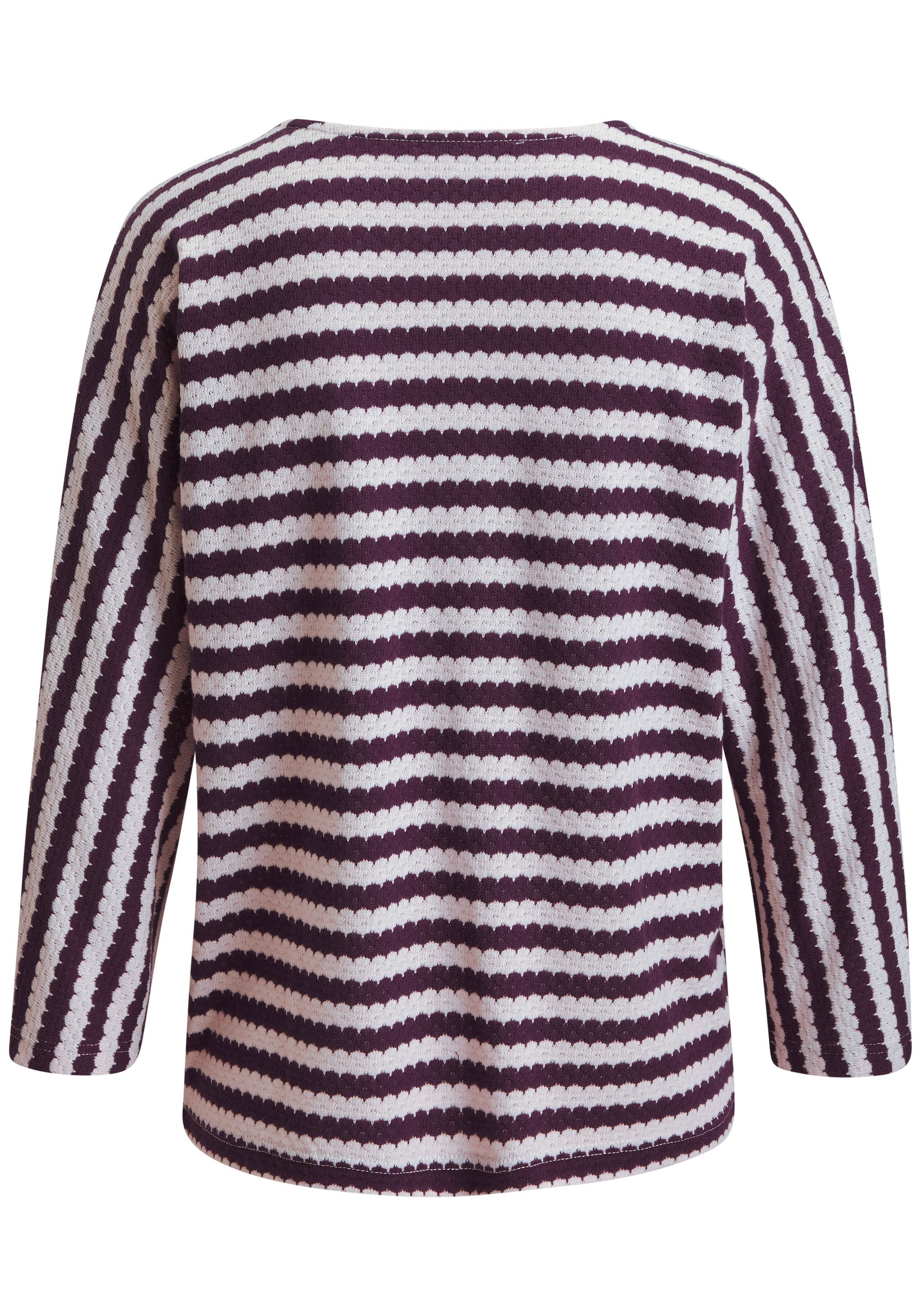 H.I.S 3/4-Arm-Shirt »mit herbstlichem Streifendesign« aus besonderer Strukturqualität