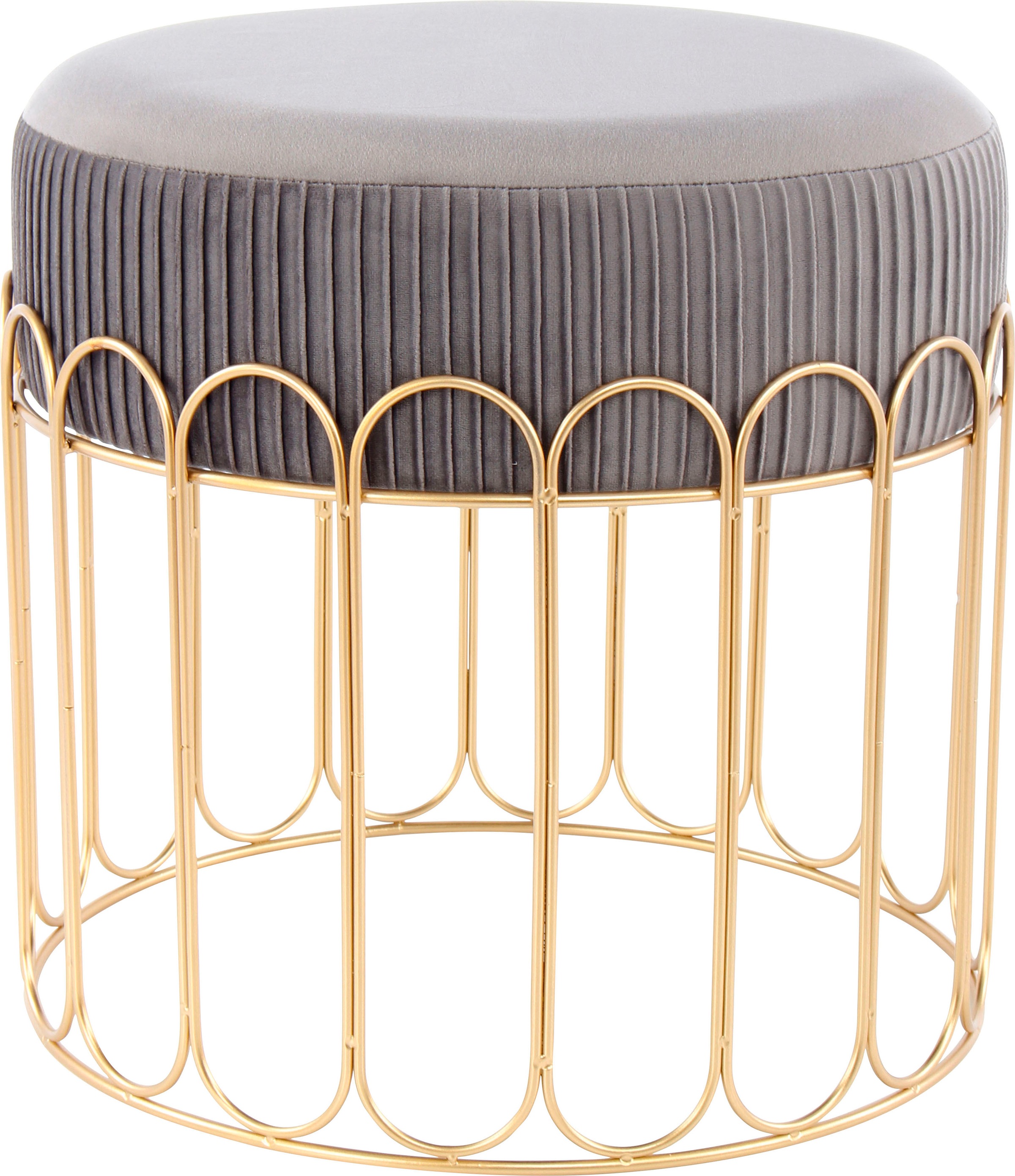 Kayoom Sitzhocker "Hocker Cleopatra 425, Design-Hocker Sitzfläche weich gep günstig online kaufen