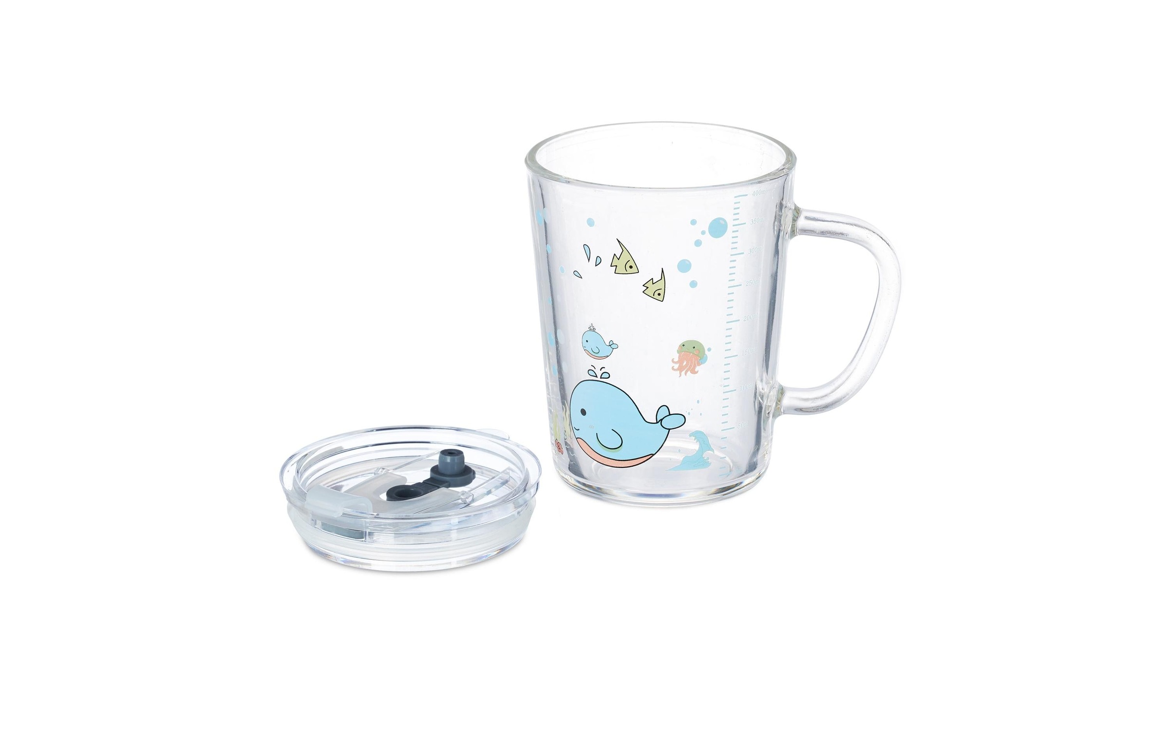 relaxdays Kinderbecher »Wal 2 Stück 400 ml«