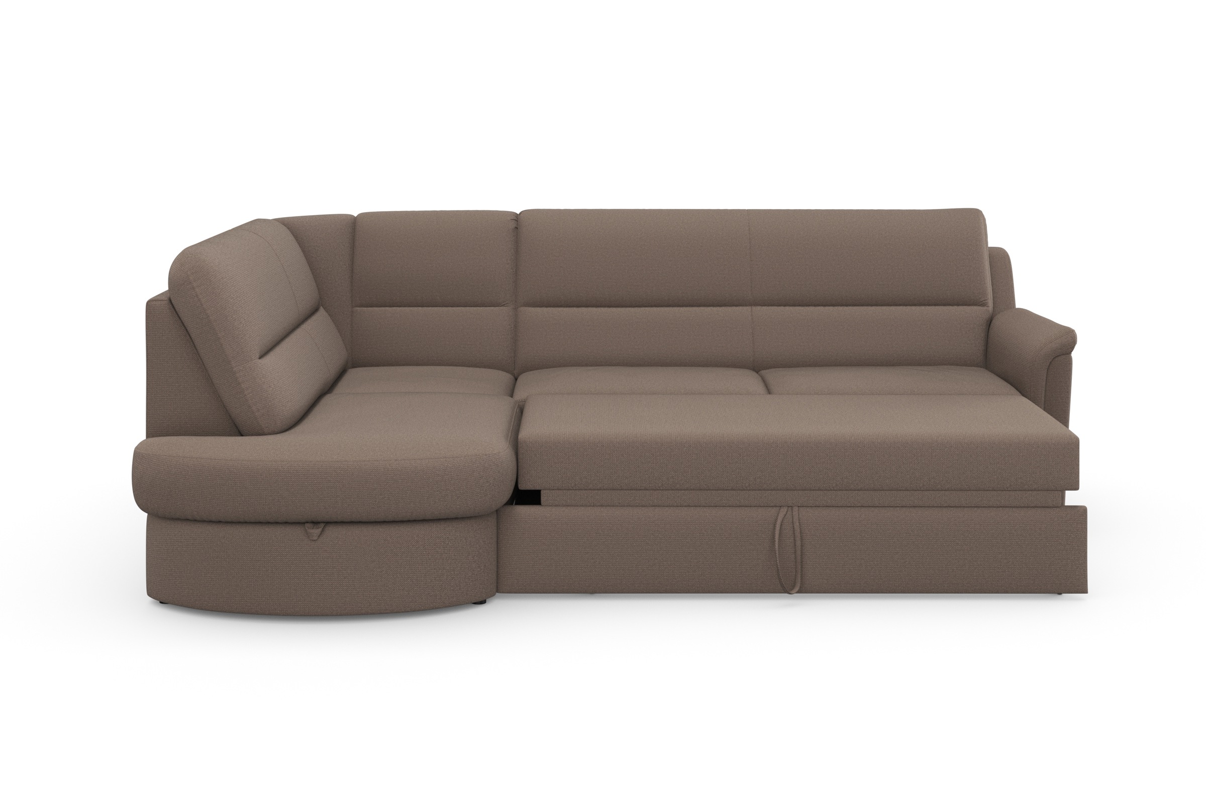sit&more Ecksofa "Panini L-Form" wahlweise mit Schlaffunktion und Bettkasten
