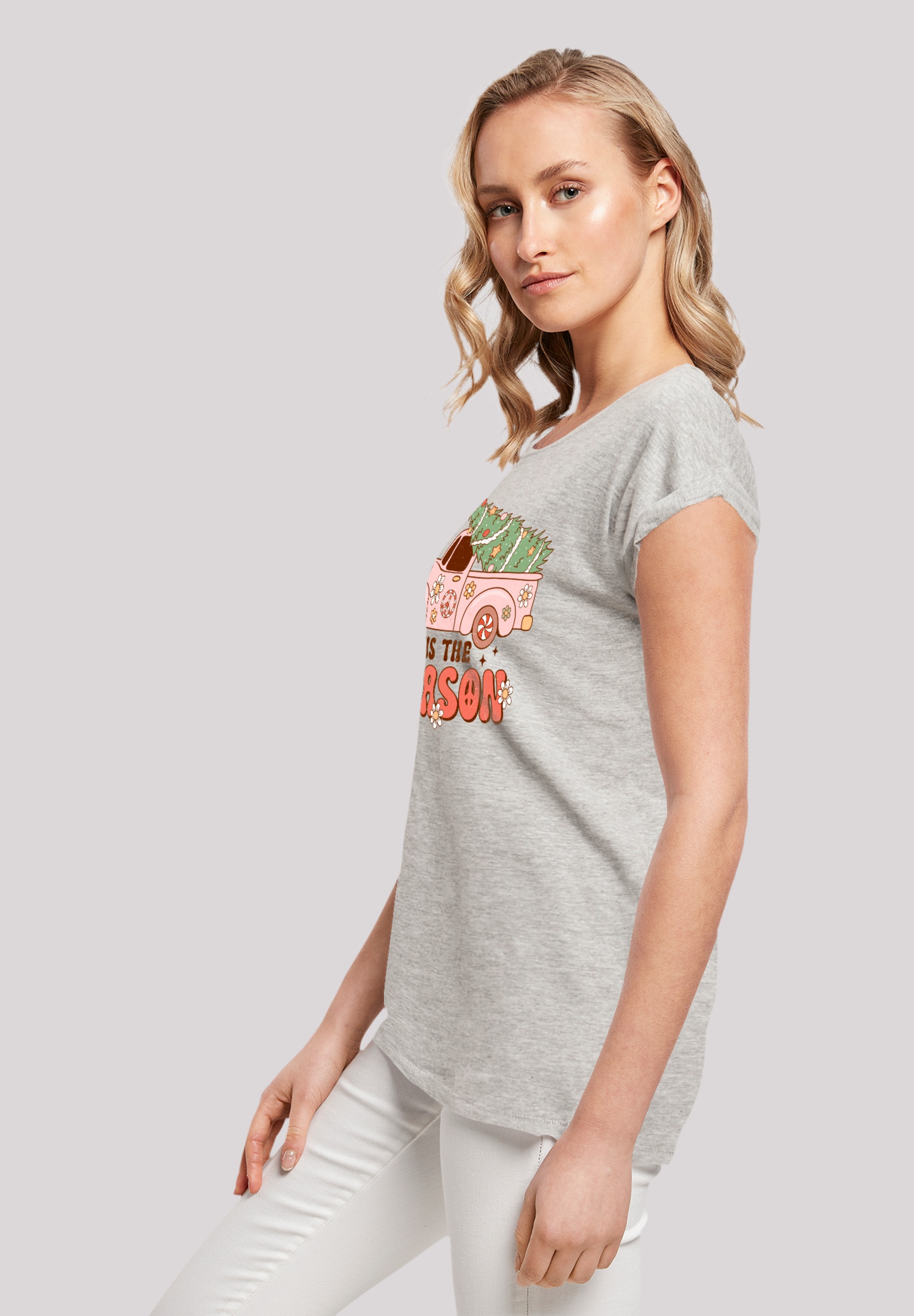 F4NT4STIC T-Shirt »Tis The Season Weihnachten Drivin Home«, Premium Qualität, Weihnachts-Kollection