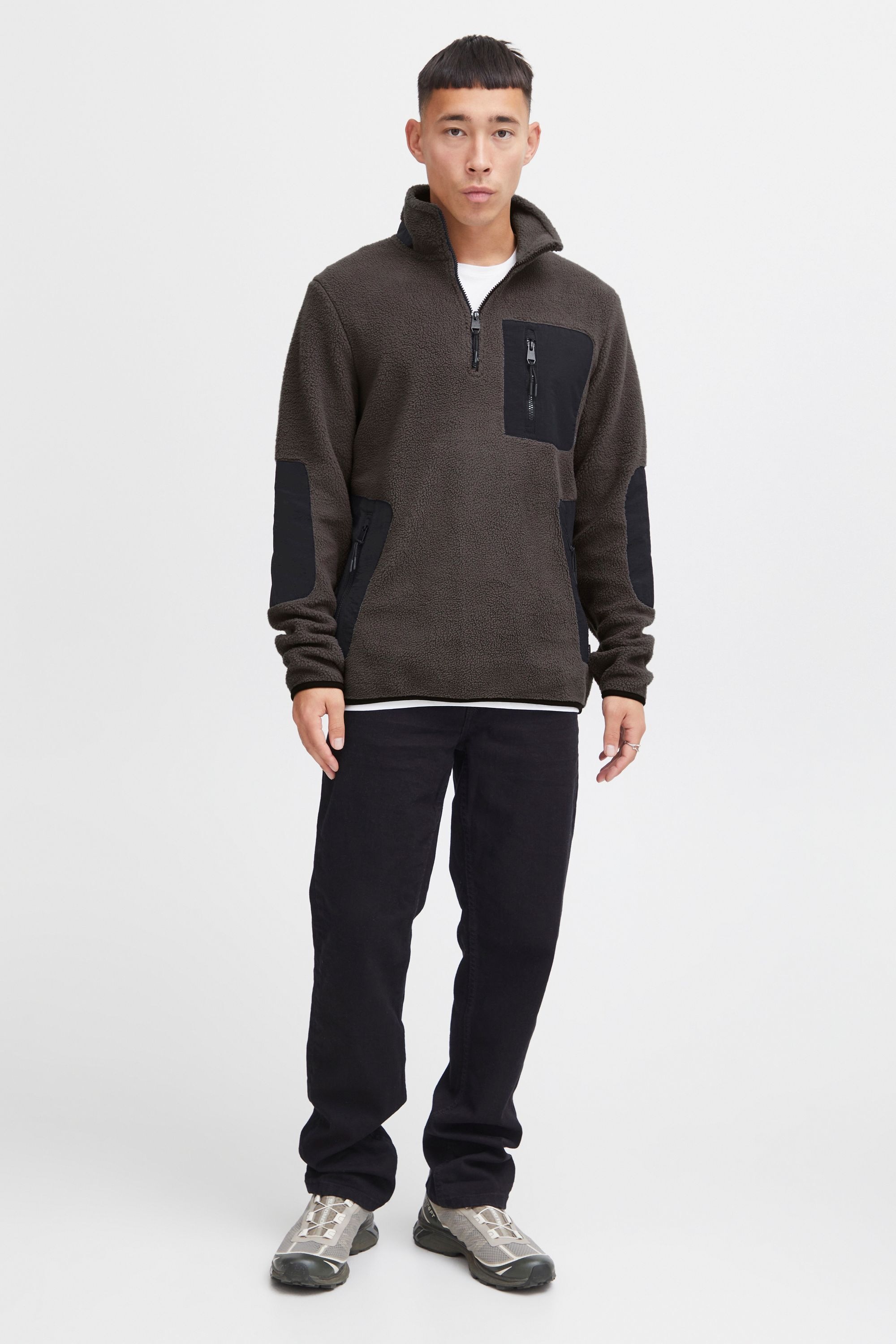 Thumbnail - Blend Sweatshirt "BHLaurup", Gemütlicher Teddy-Troyer mit Reißverschluss