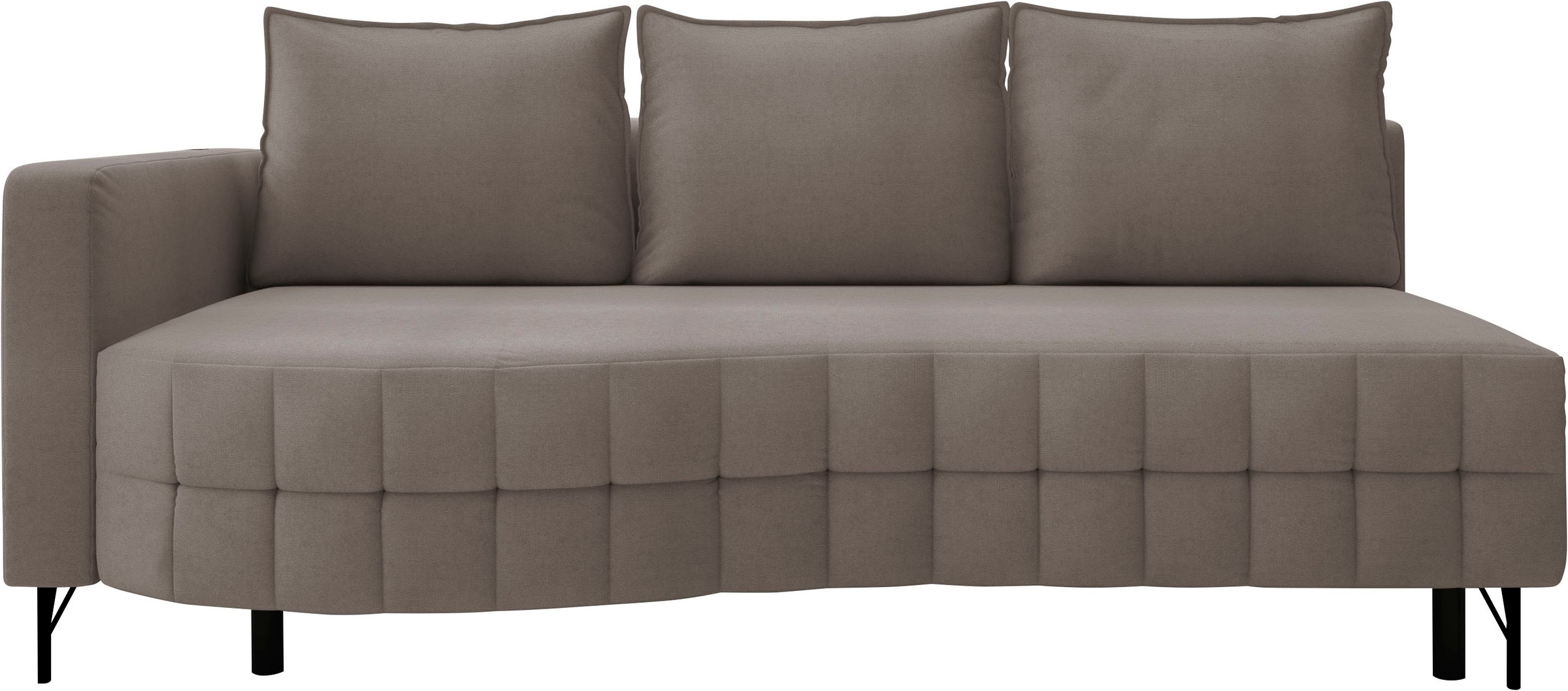exxpo - sofa fashion Loungesofa »T wiggy Schlafsofa mit Bettfunktion und Bettkasten,«, komfortabler Federkern, super Sitzkomfort, elegante Formensprache