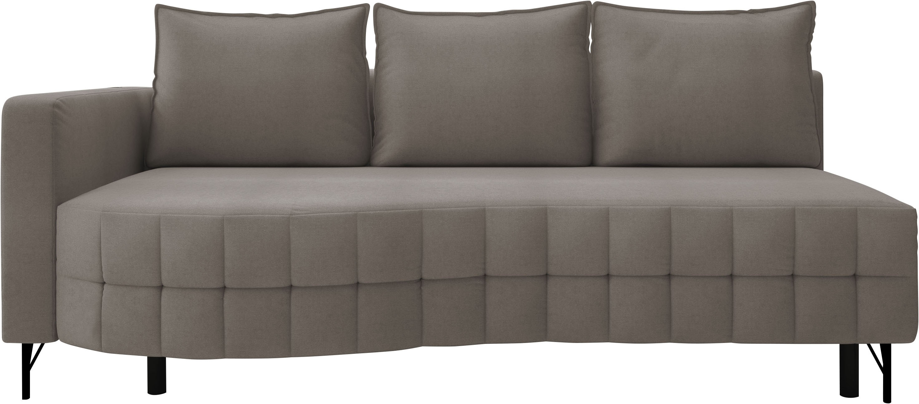 exxpo - sofa fashion Loungesofa "T wiggy Schlafsofa mit Bettfunktion und Bettkasten," komfortabler Federkern, super Sitzkomfort, elegante Formensprache