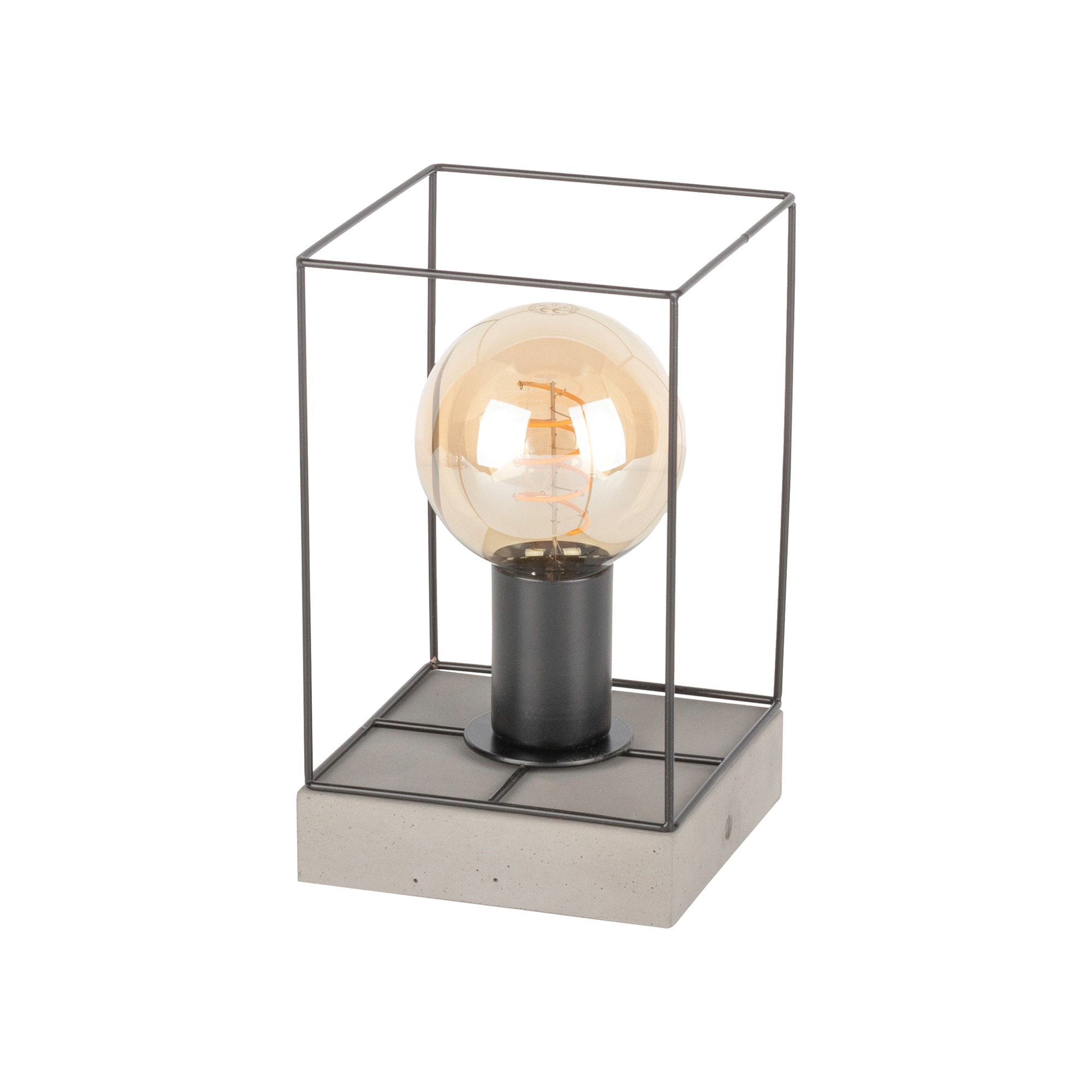 Metall und Glass LM Design´s Tischlampe 15 x27cm E27 