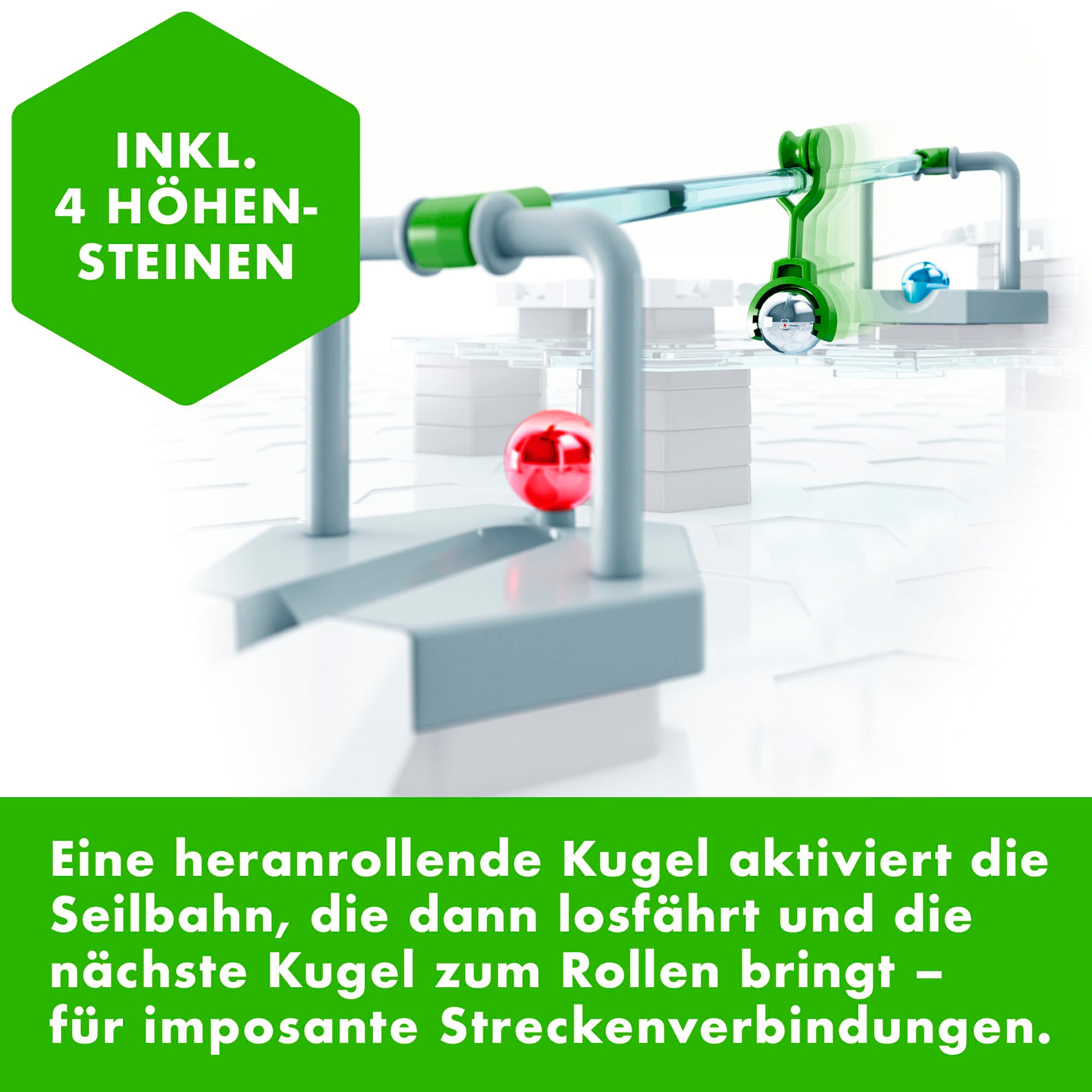 Ravensburger Kugelbahn-Bausatz »GraviTrax Element Zipline«, Made in Europe