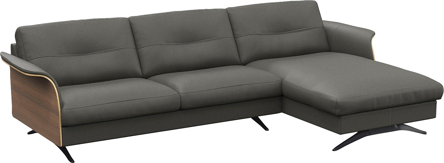 FLEXLUX Ecksofa »Glow, super bequem durch hochwertigem Sitzaufbau mit Federkern, L-Form«, Modernes skandinavisches Design
