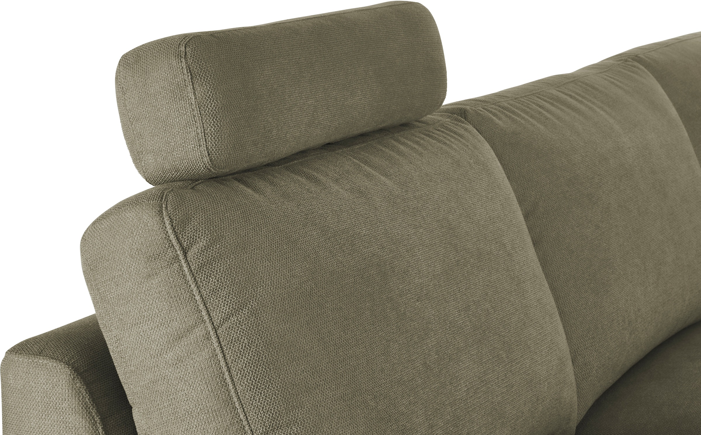 3C Candy Ecksofa »Lecce, wahlweise PUR-Schaumstoff oder Tonnentaschenfederkern«, Bett im 2,5-Sitzer, teilmotorische Schlaffunktion im Longchair, L-Form