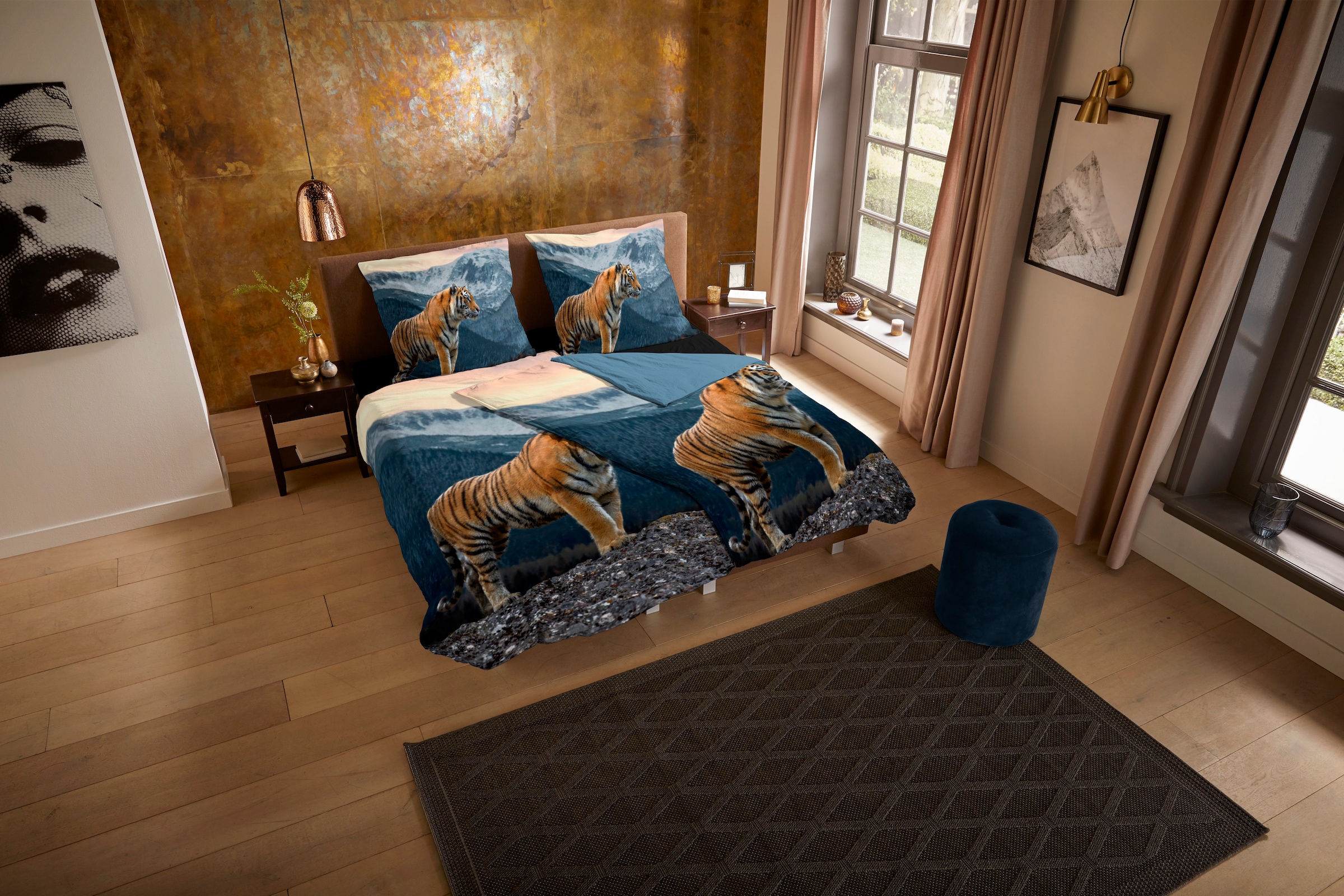 PURE luxury collection Wendebettwäsche "Sky" 2 Stk. Mikrofaser, 135x200, Pf günstig online kaufen