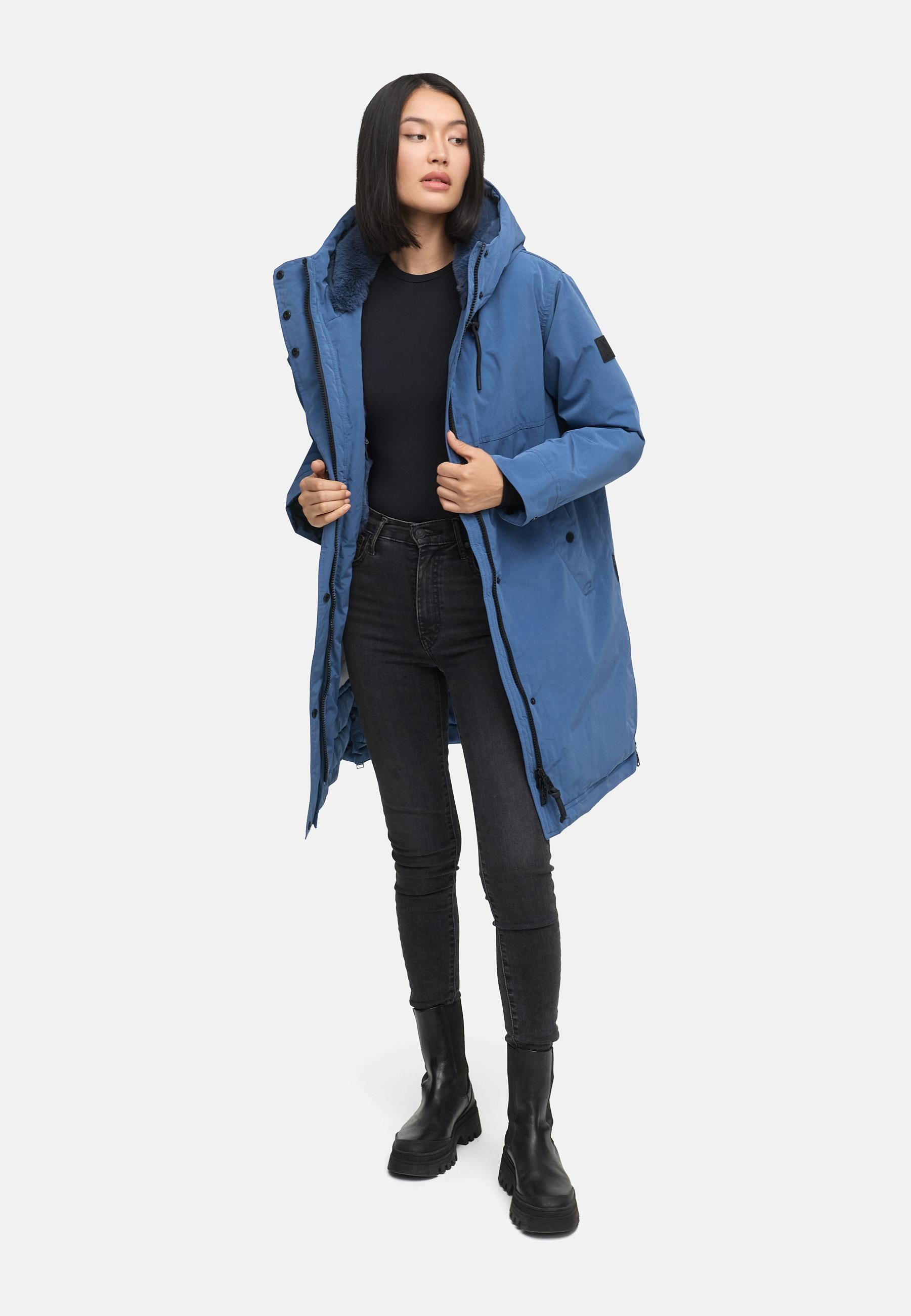 Navahoo Wintermantel »Hageltanz 14«, Warmer Damen Kurzmantel mit Kapuze