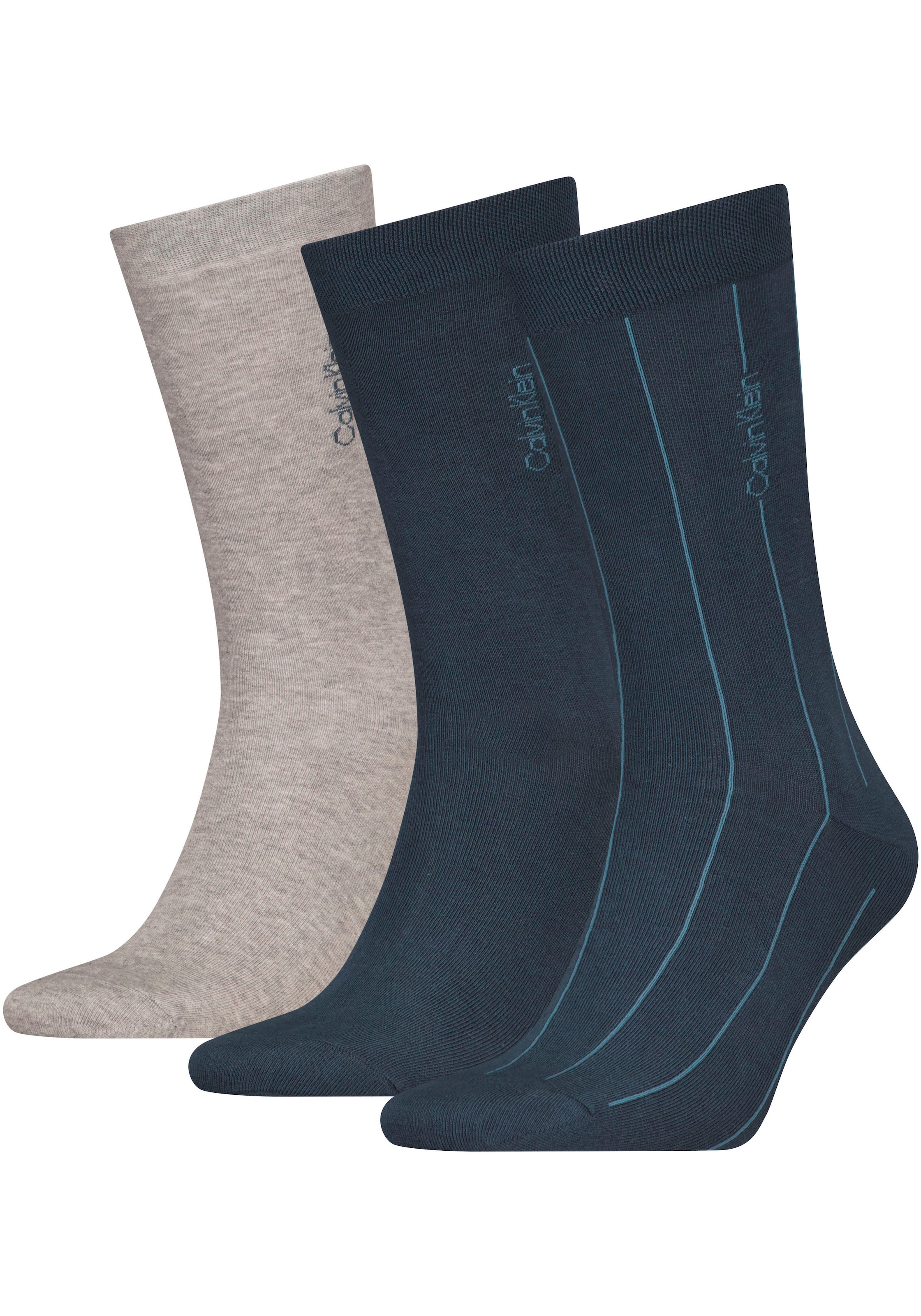 Calvin Klein Socken, (2 Paar), mit dezenter Logoprägung