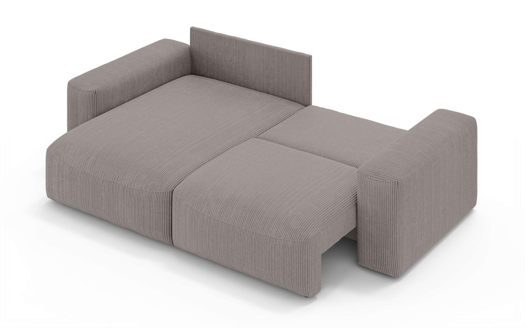 OTTO home Ecksofa »MATTS Schlafsofa mit Bettkasten, Maße B/T/H: 265/159/89 cm«, L-Form mit Recamiere rechts oder links, hoher Sitzkomfort