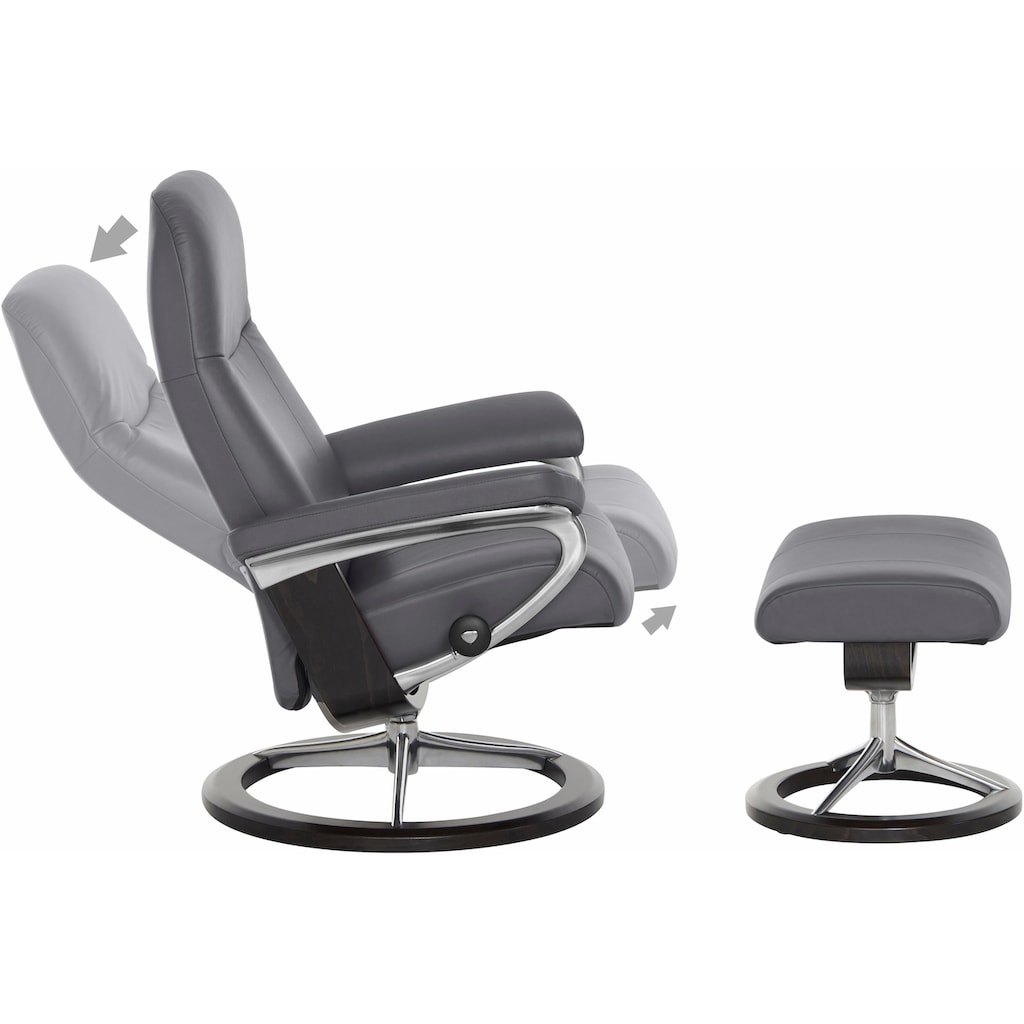 Stressless® Relaxsessel »Garda«, (Set, Relaxsessel mit Hocker)