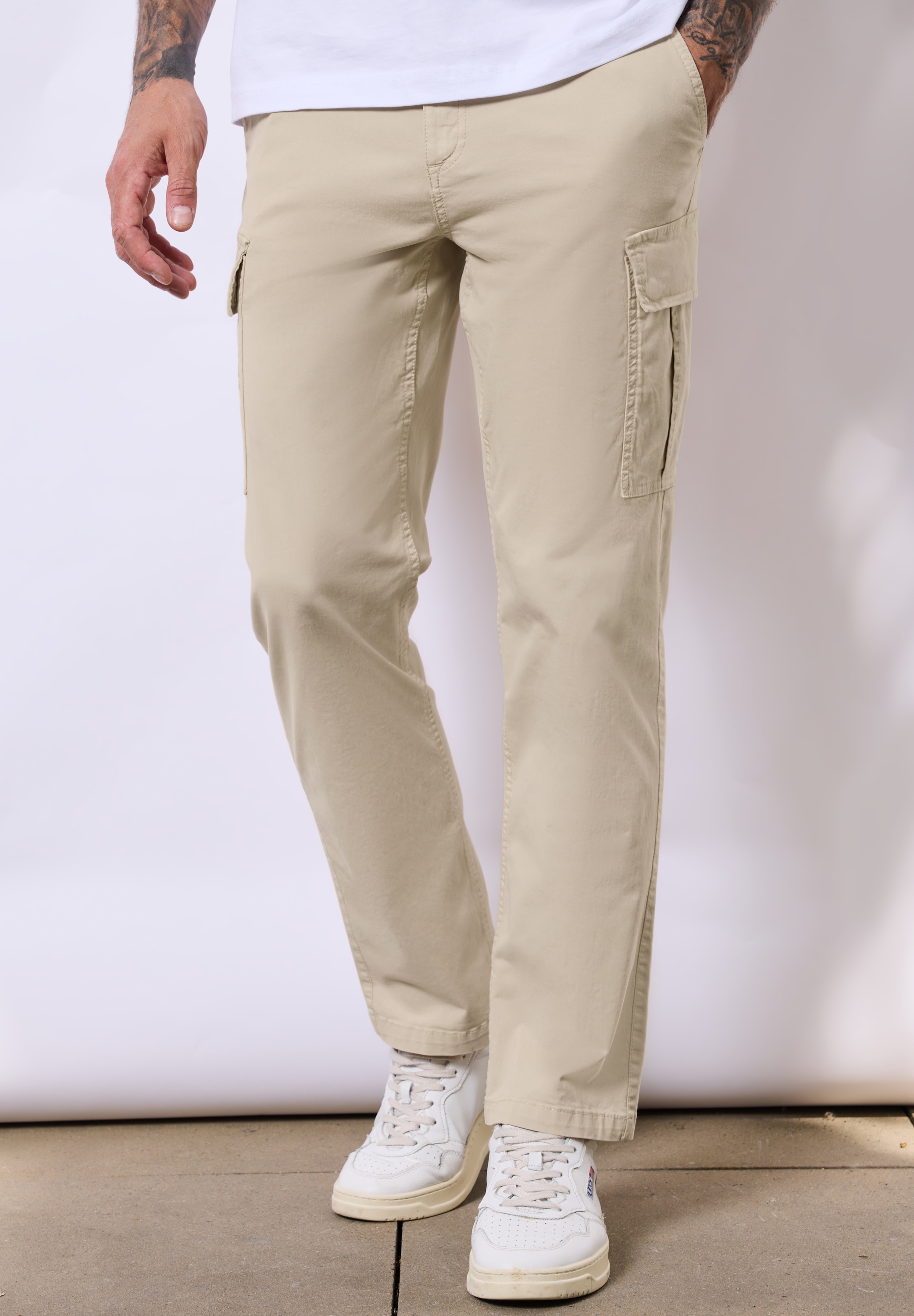 STREET ONE MEN Cargohose, Middle Waist günstig online kaufen