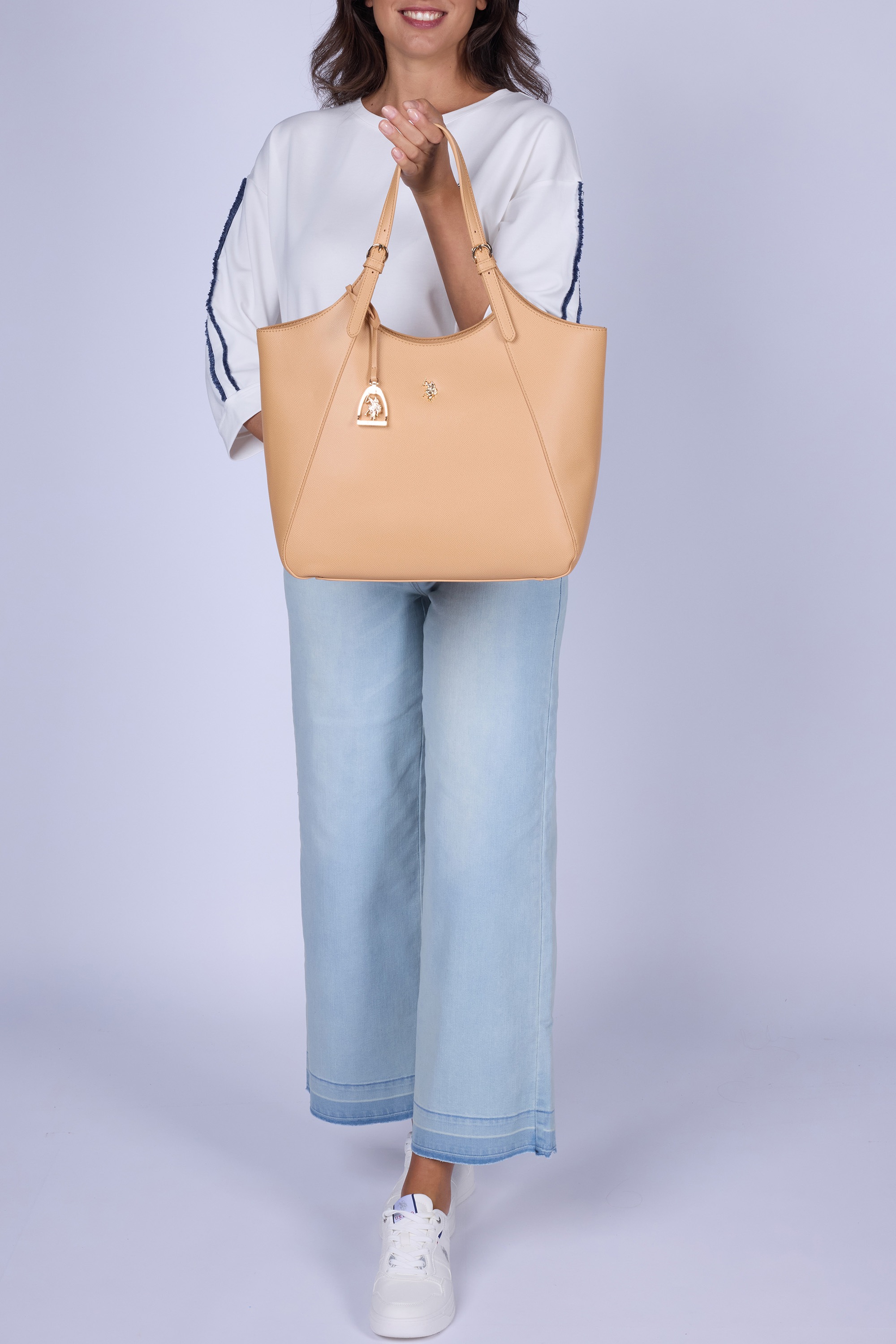 U.S. Polo Assn. Tragetasche »JONES LARGE SHOPPING BAG SHOPPER Damen« Tragetasche Damen, Shopper, Einkaufstasche, Fashion, Lifestyle, Sale