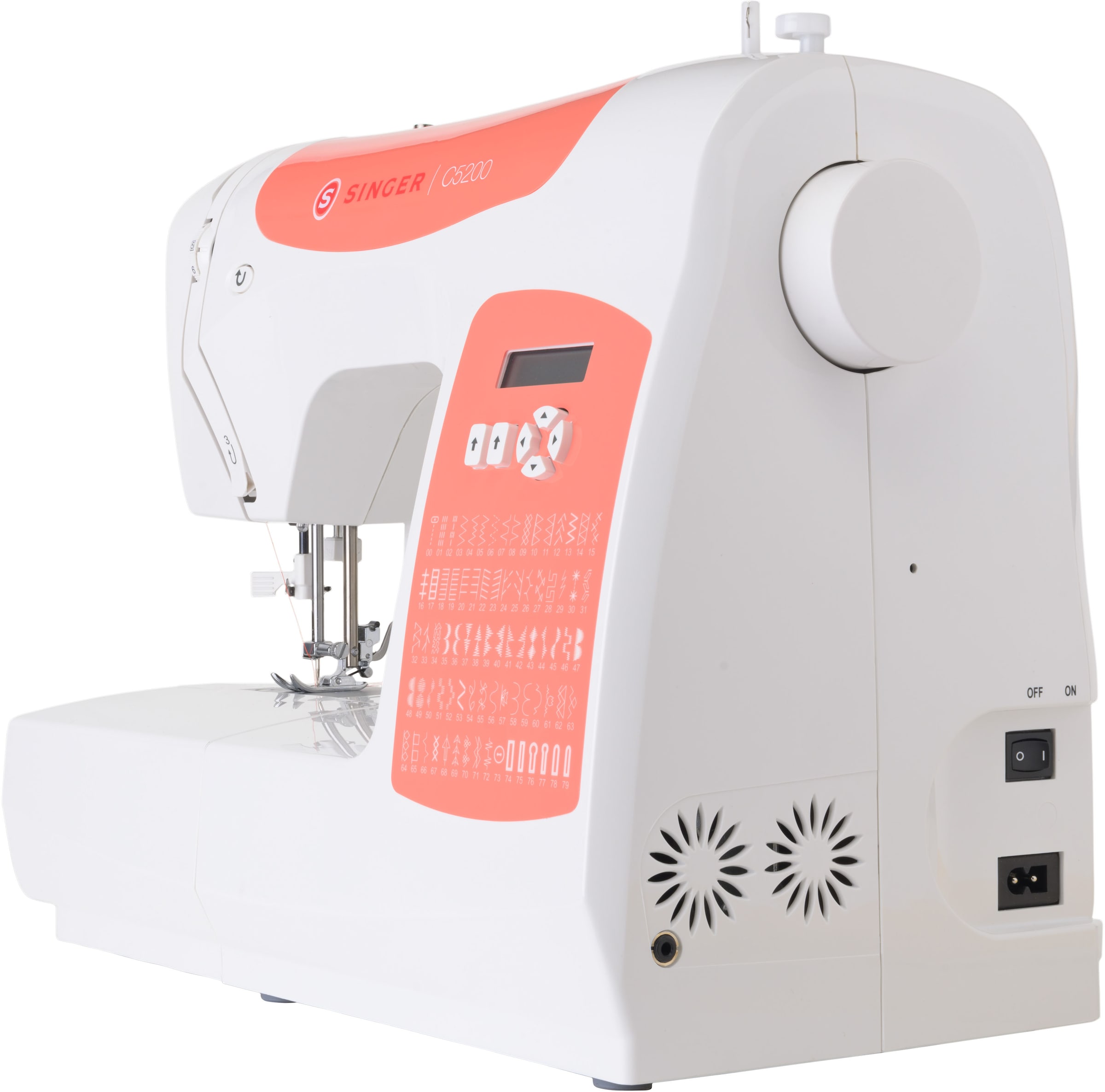 | Singer BAUR 60 Orange«, »C5205 Computer-Nähmaschine Programme