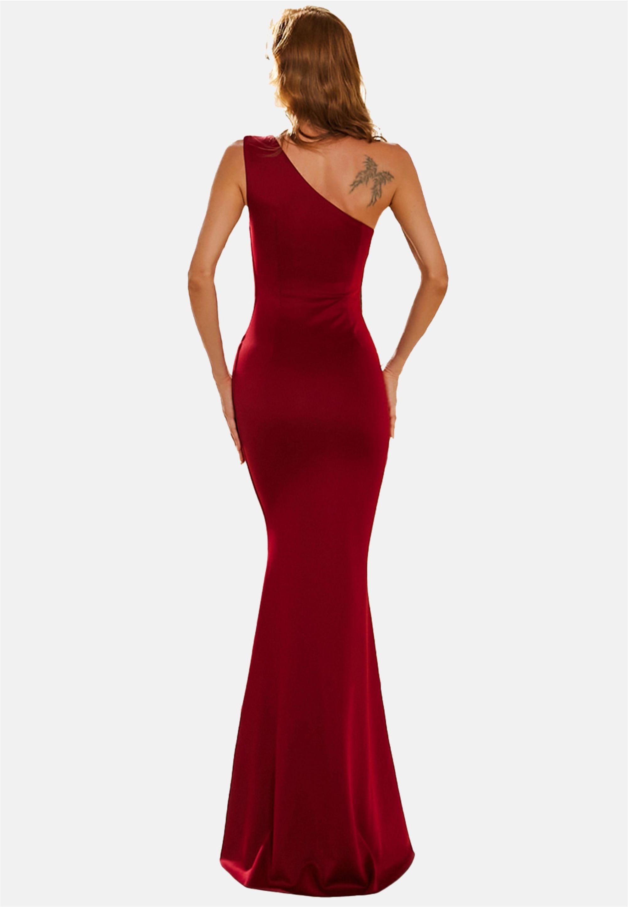 Moda Minx Jerseykleid »Whitney Long Dress«, mit asymmetrischem Schnitt